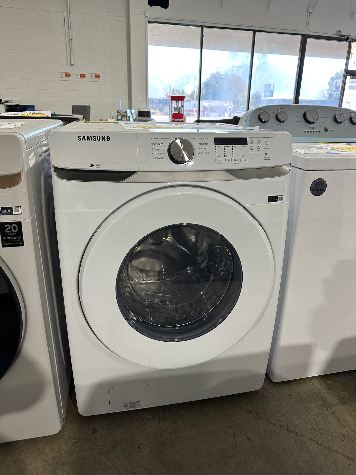 GORGEOUS NEW SAMSUNG STACKABLE FRONT LOAD WASHER MODEL: WF45T6000AW WAS12045S