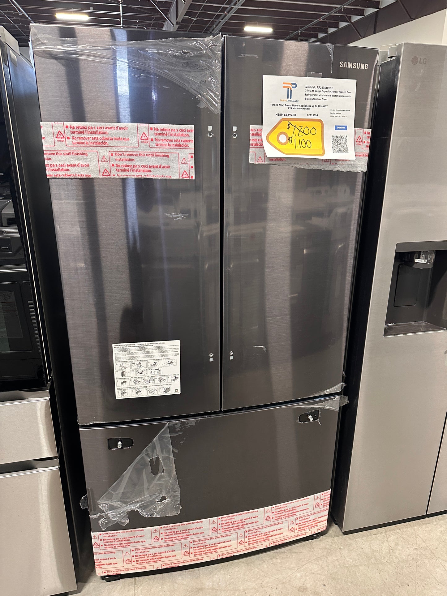 LOW PRICE! Samsung French Door Freestanding Refrigerator MODEL: RF28T5101SG REF13814