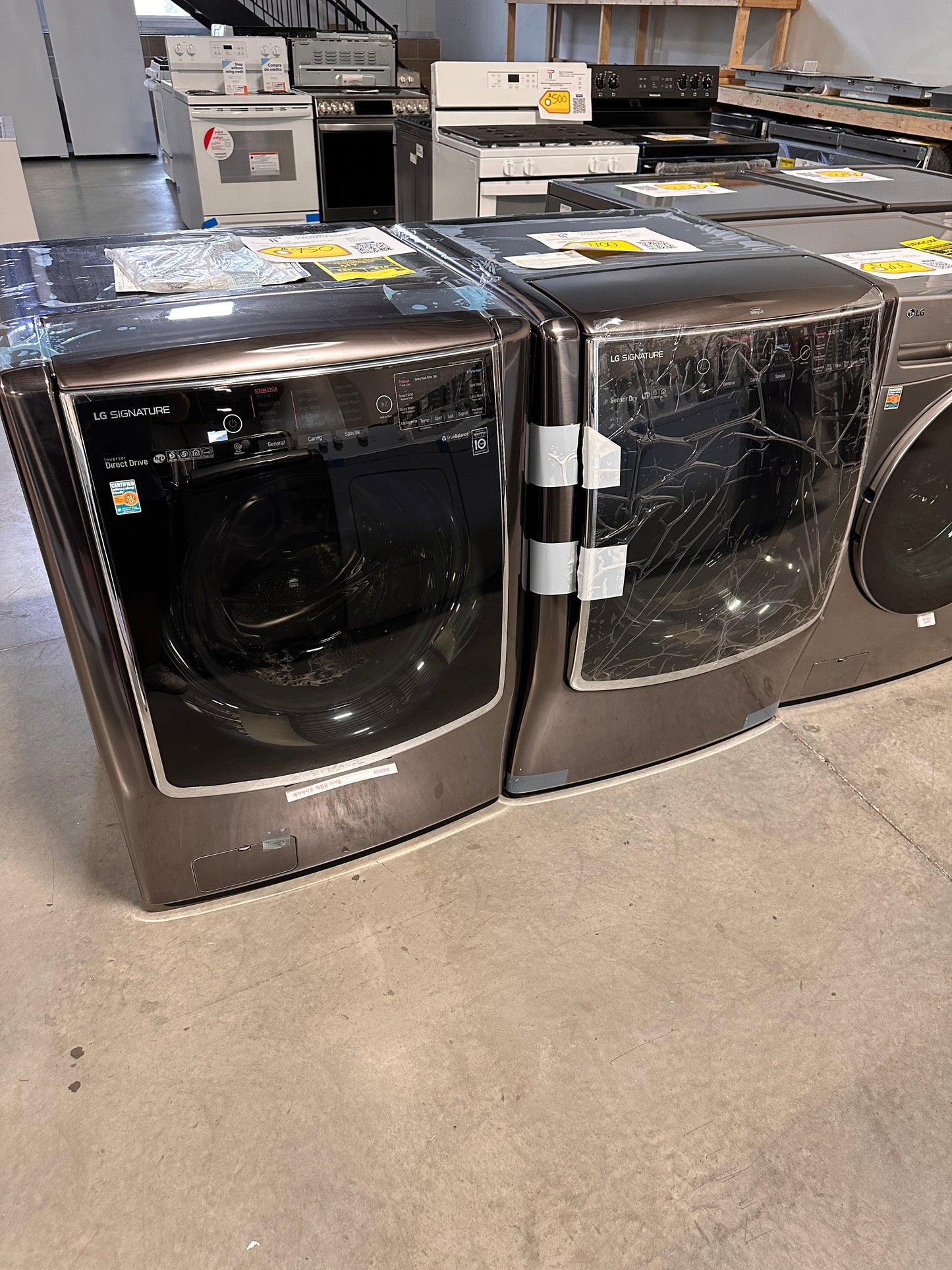 NEW ULTRA CAPACITY FRONT LOAD WASHER ELECTRIC DRYER LAUNDRY SET - WAS13078 DRY12332