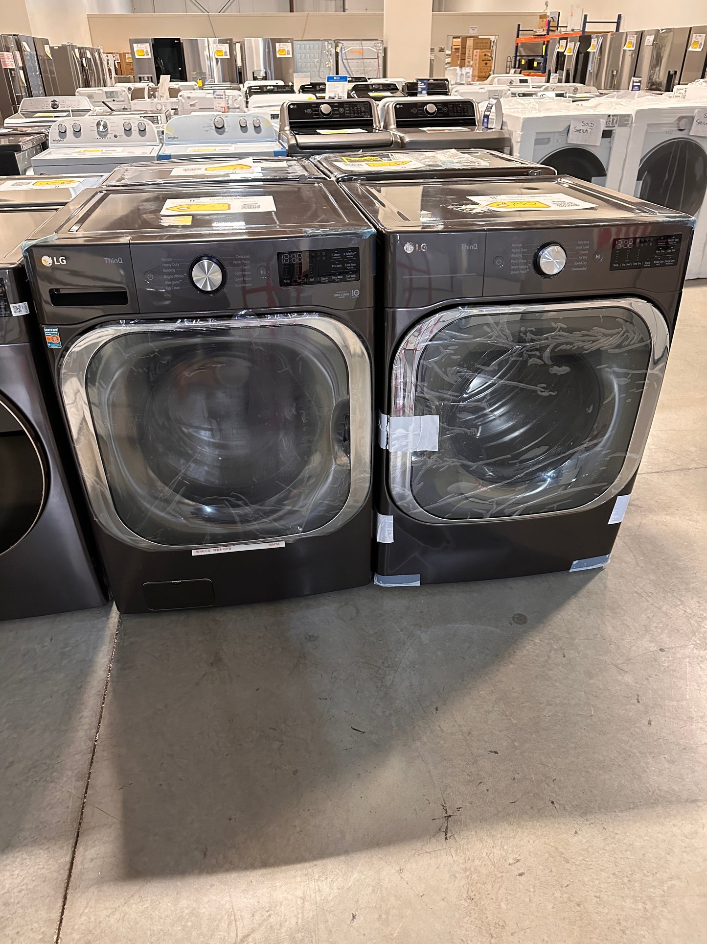 GORGEOUS ULTRA CAPACITY STACKABLE LAUNDRY SET - WAS13071 DRY12391