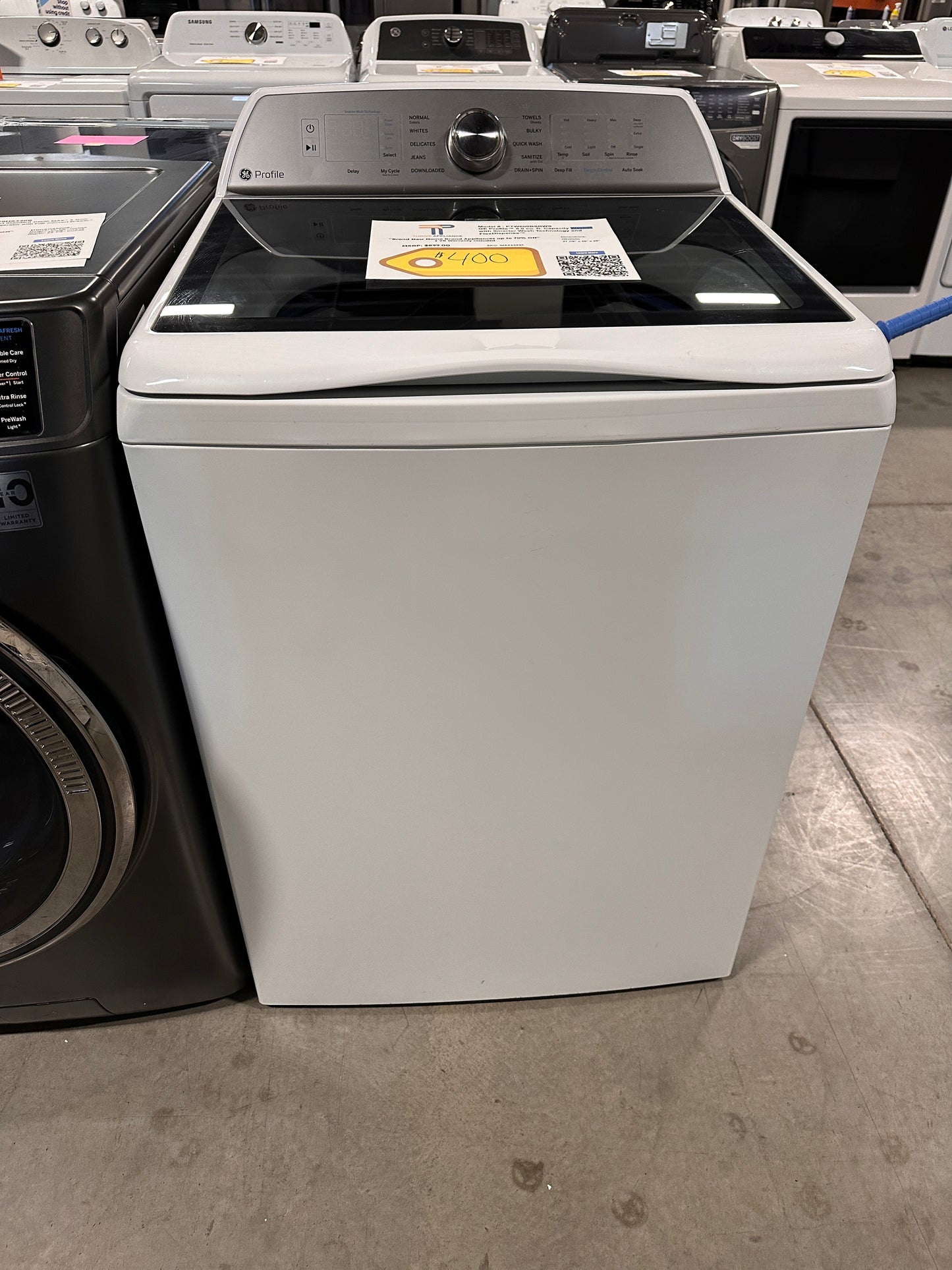 BRAND NEW GE PROFILE SMART TOP LOAD WASHING MACHINE MODEL: PTW600BSRWS WAS13826