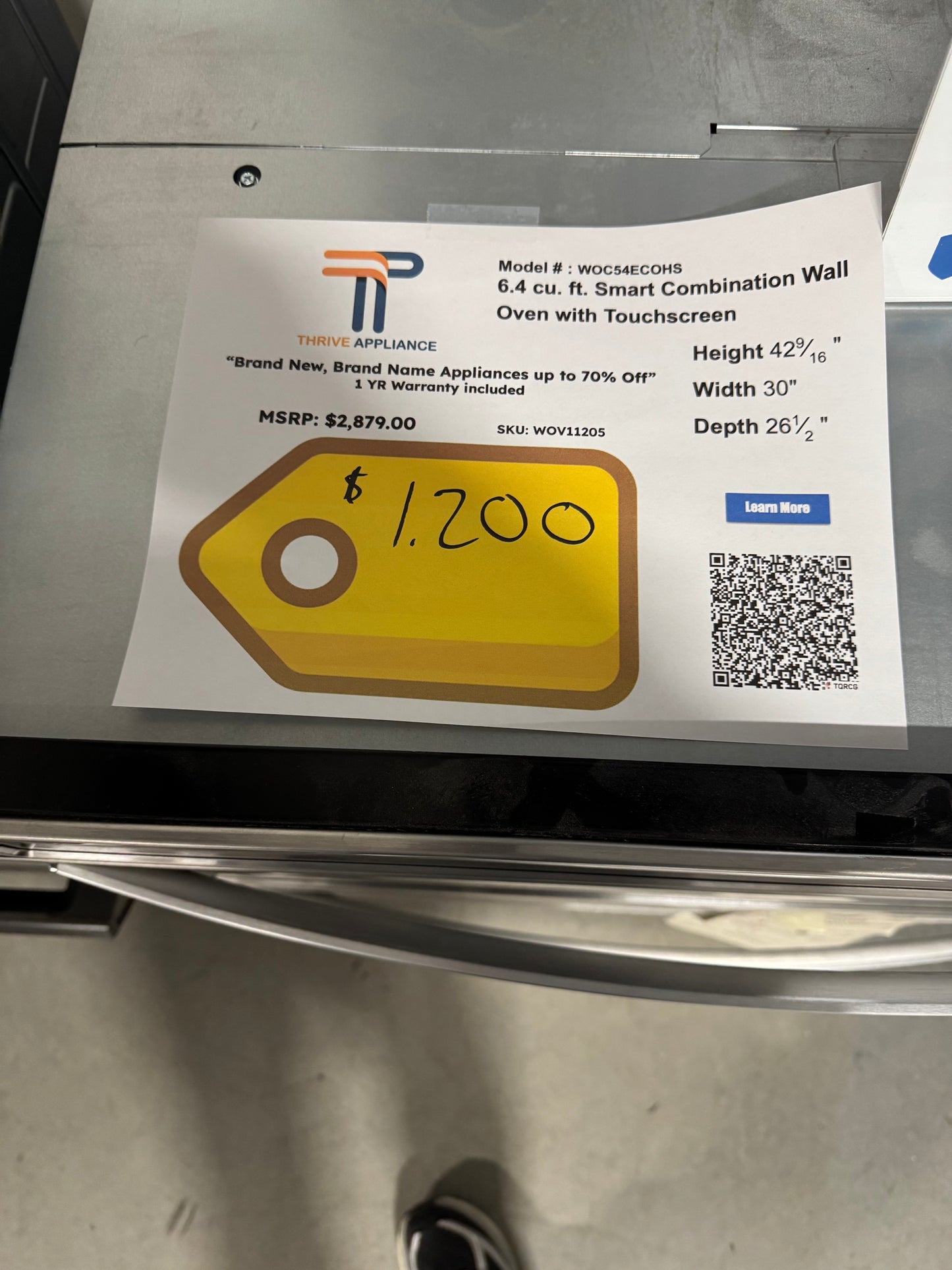 Whirlpool 6.4 cu. ft. Smart Combination Wall Oven with Touchscreen