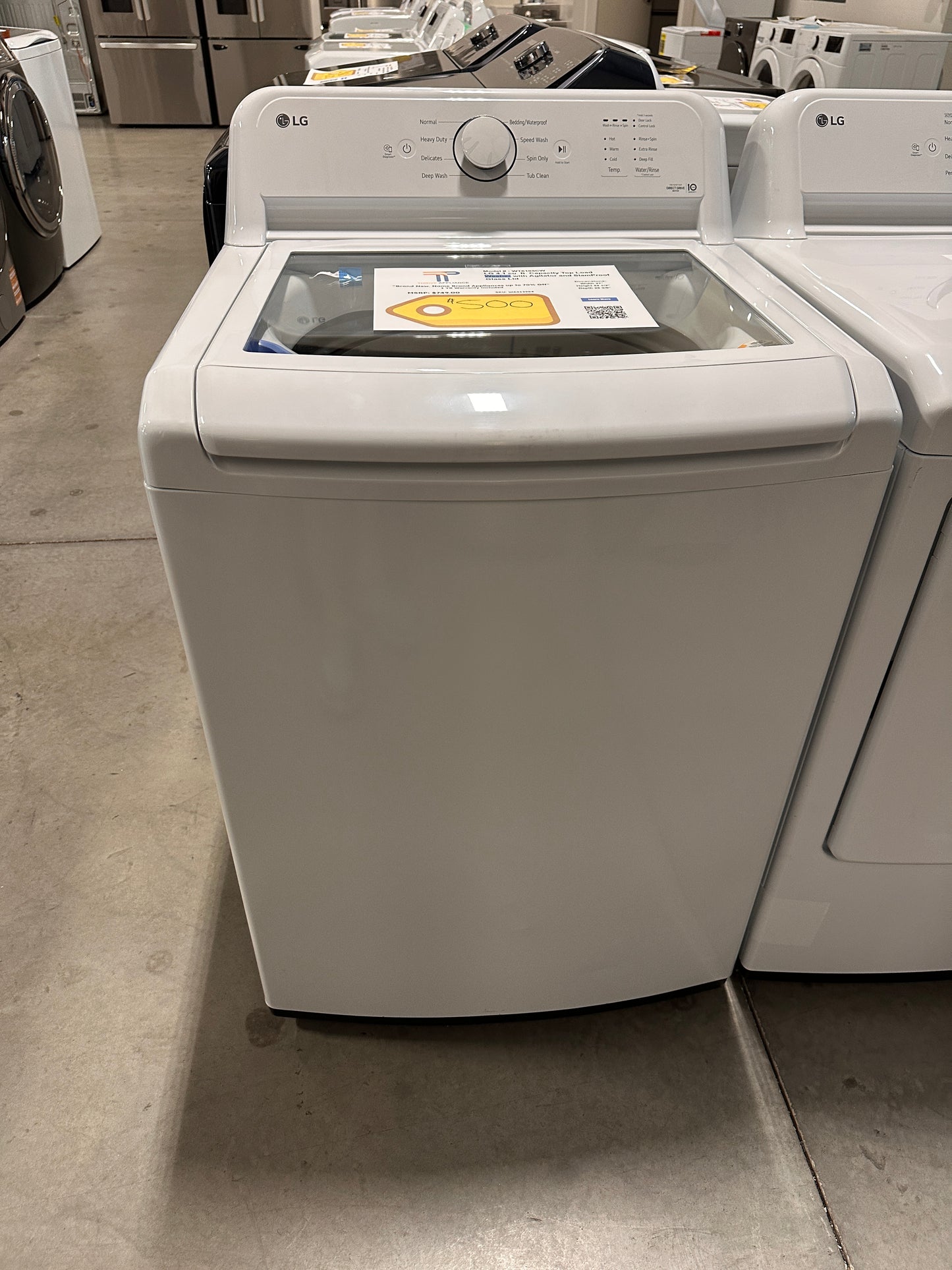 GORGEOUS NEW TOP LOAD LG WASHING MACHINE MODEL: WT6105CW WAS13984