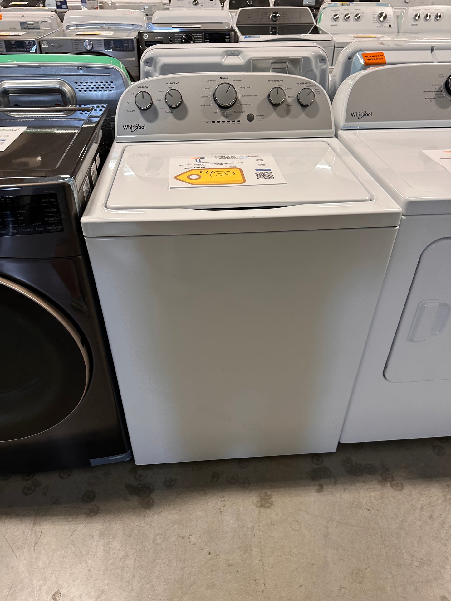 GREAT NEW WHIRLPOOL TOP LOAD WASHING MACHINE MODEL: WTW4816FW WAS13986