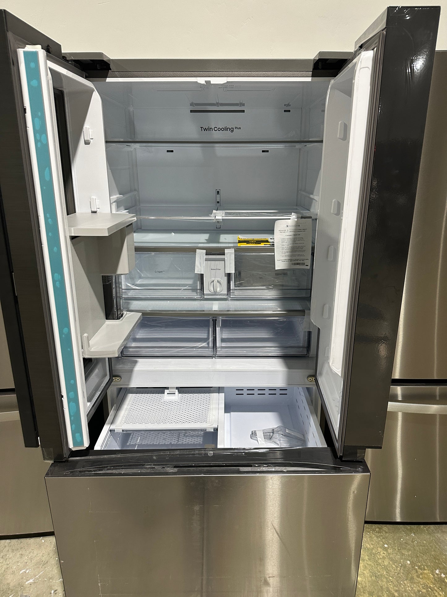 French Door Refrigerator with Beverage Center - Stainless Steel Model:RF30BB6600QL/AA REF12183S