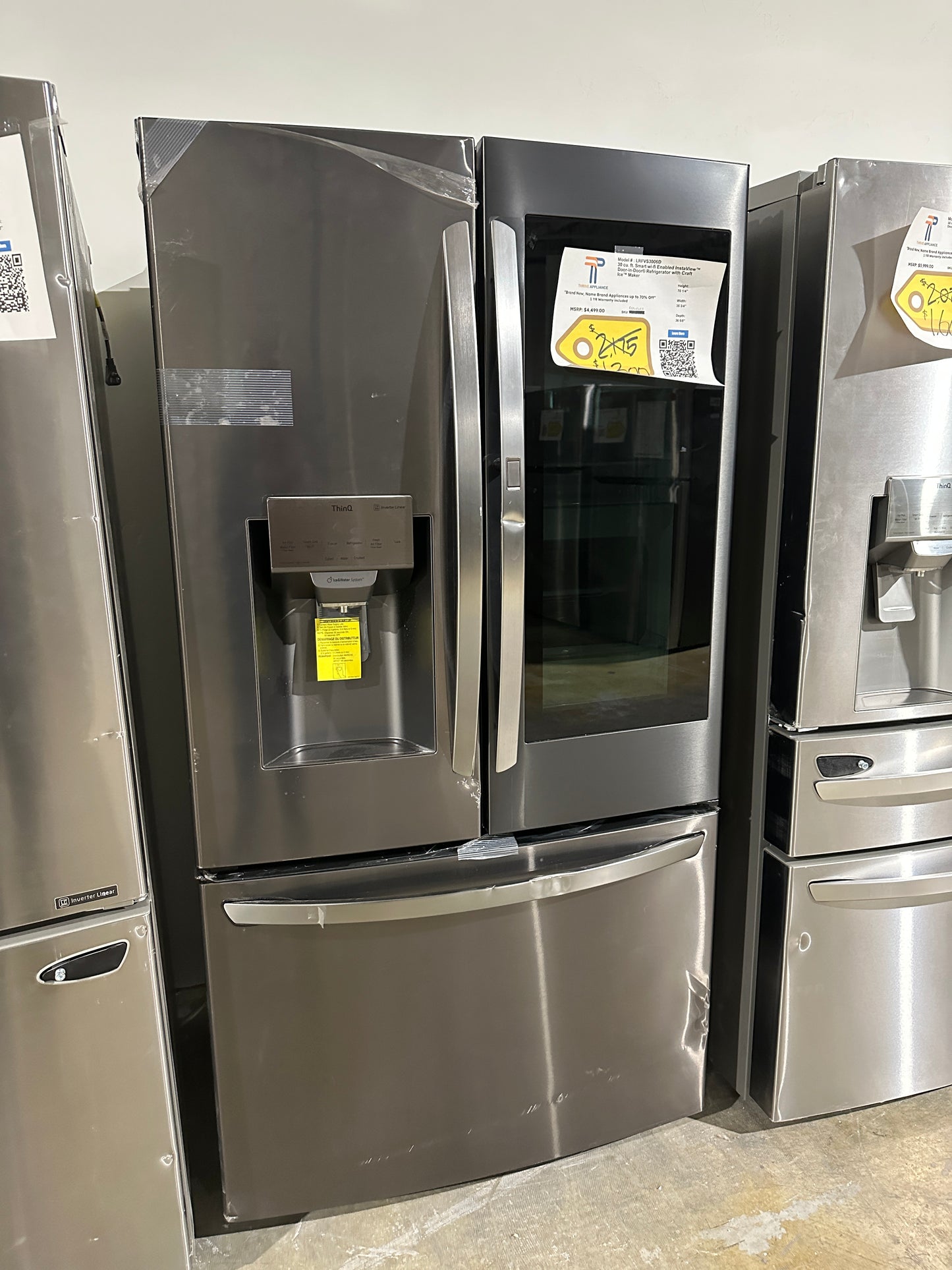 LARGEST DISCOUNT GREAT NEW SMART LG REFRIGERATOR Model:LRFVS3006D REF11535S