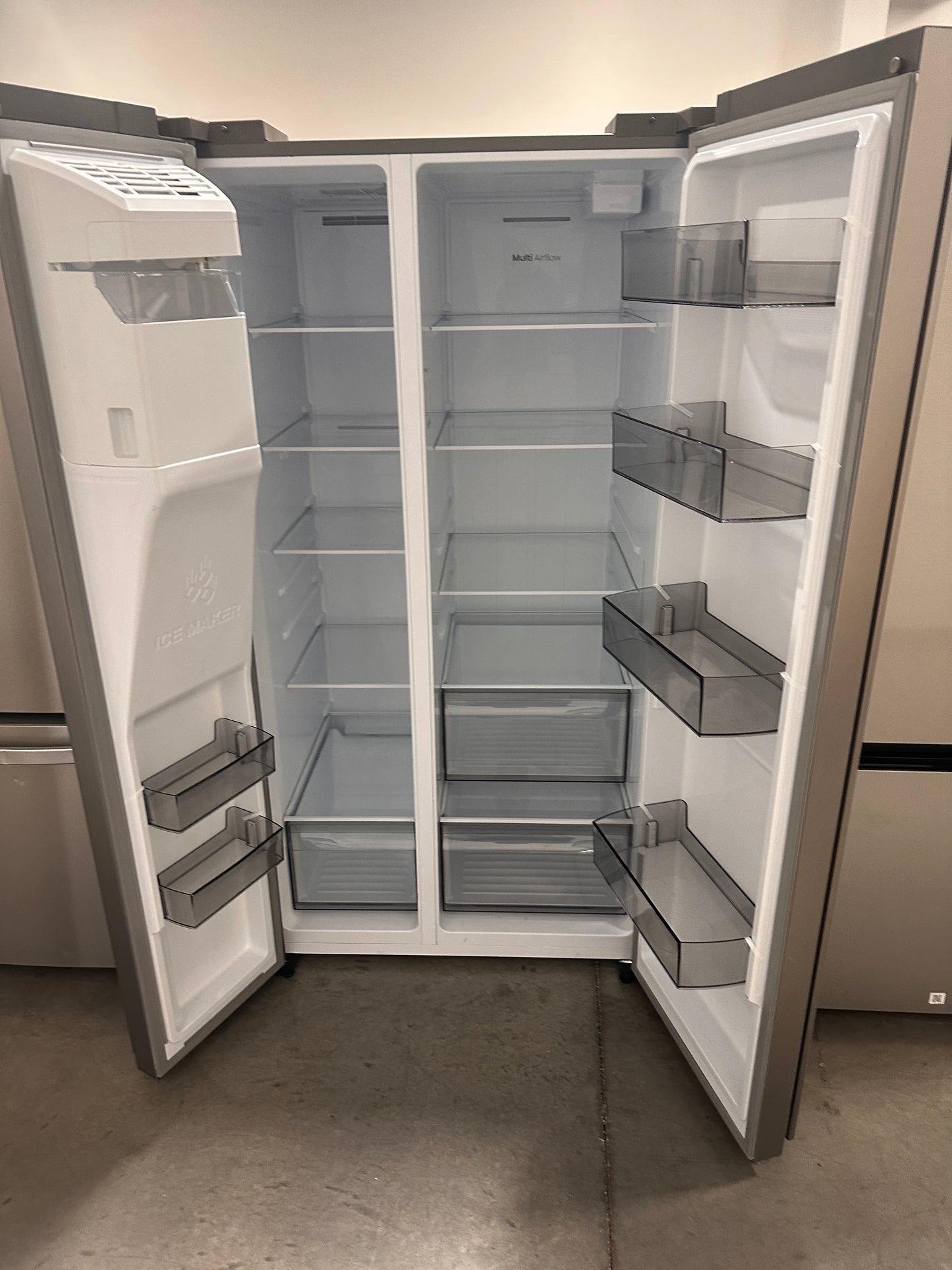 GREAT NEW HISENSE SIDE BY SIDE REFRIGERATOR MODEL: HRS290P5FSE REF13964