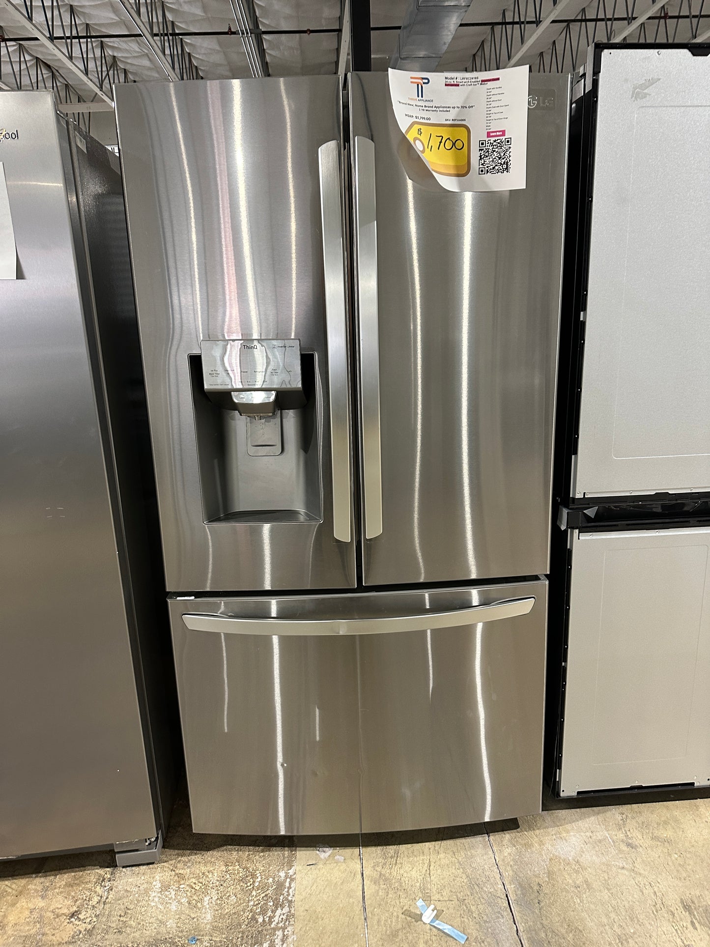 BRAND NEW FRENCH DOOR COUNTER DEPTH FRIDGE - REF11600S LRFXC2416S
