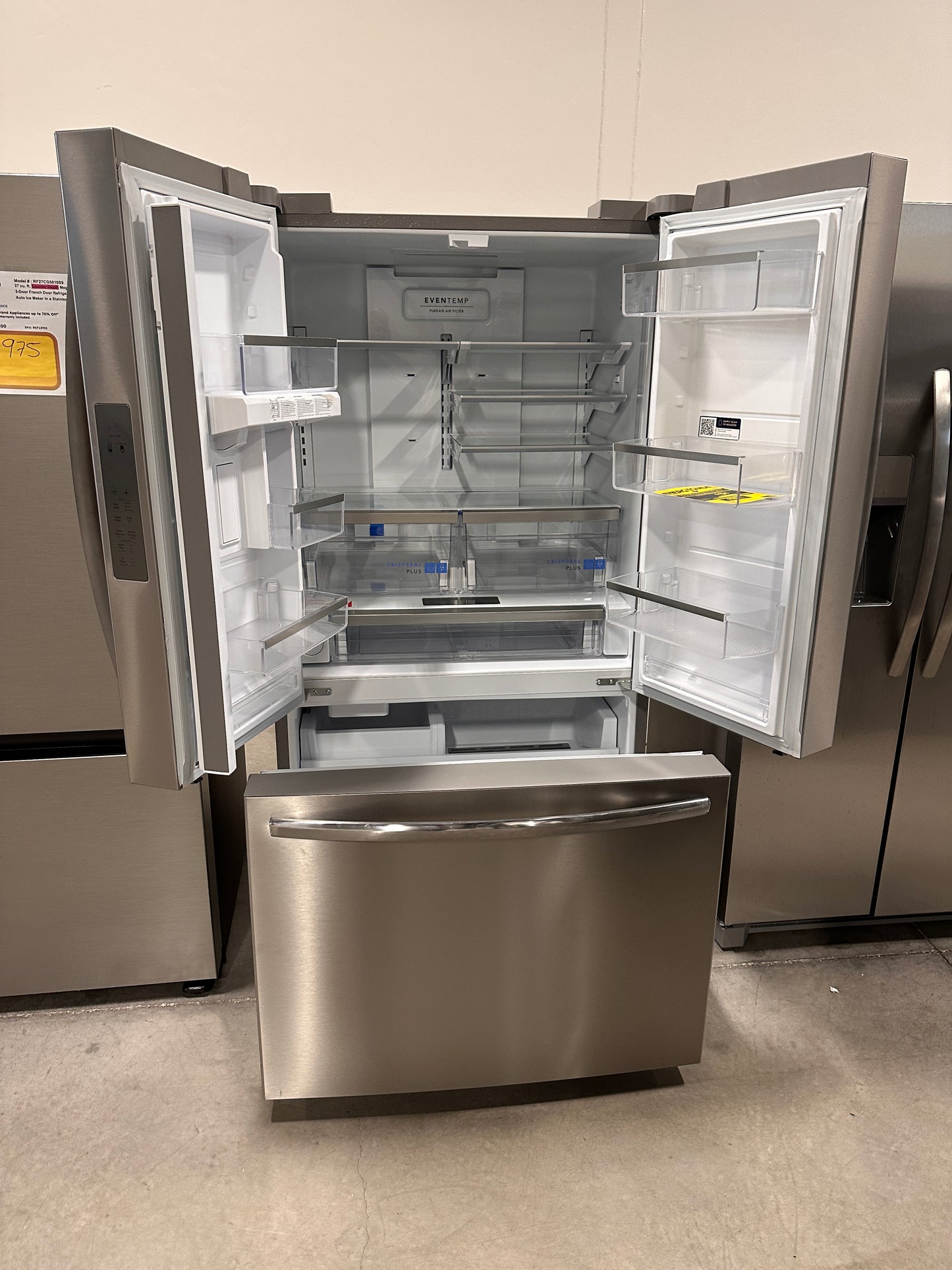 GREAT FRIGIDAIRE GALLERY COUNTER-DEPTH FRENCH DOOR REFRIGERATOR MODEL: GRFG2353AF REF13963