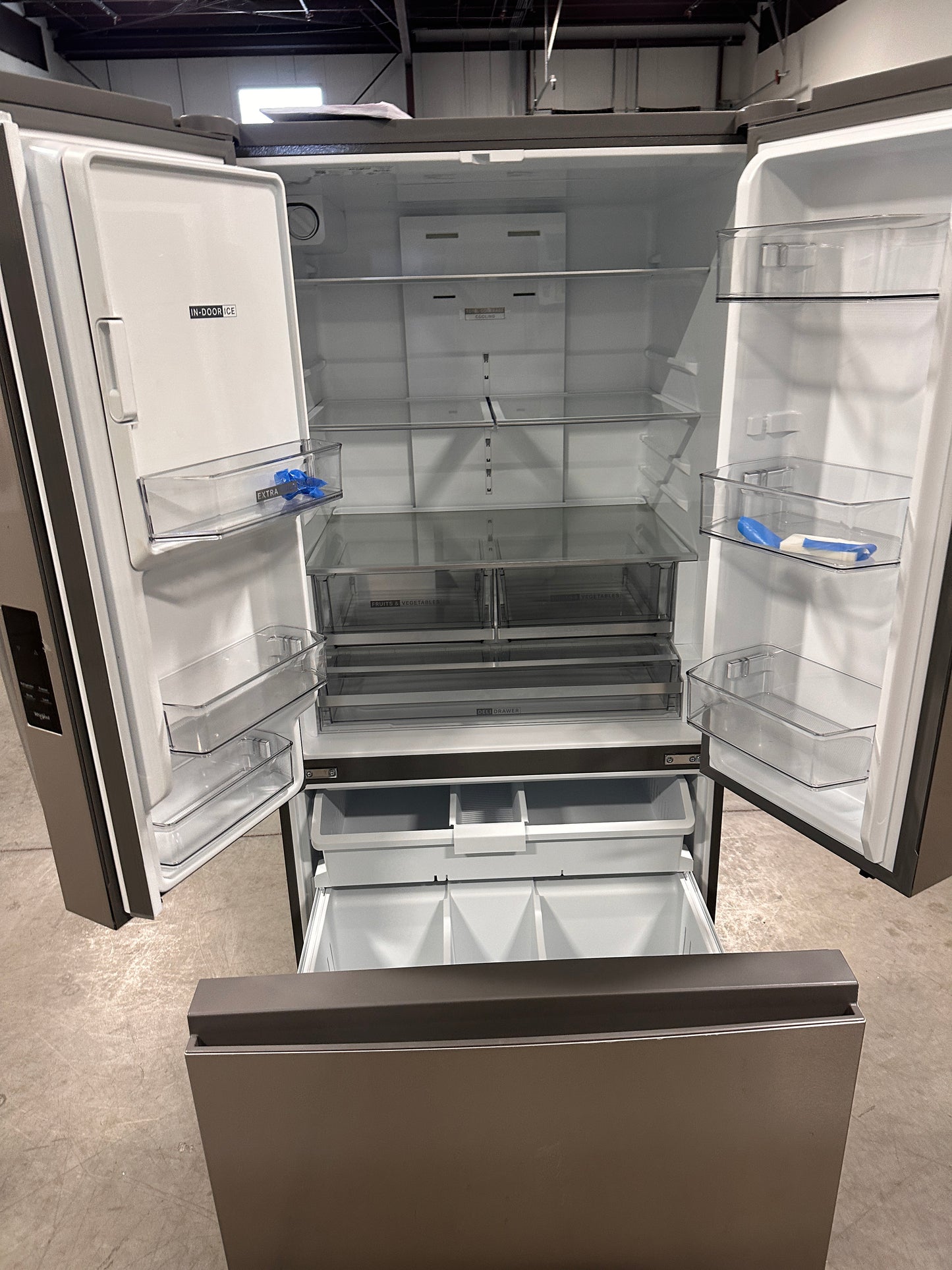 GENTLY USED WHIRLPOOL FRENCH DOOR REFRIGERATOR MODEL: WRFF3536SZ REF13945