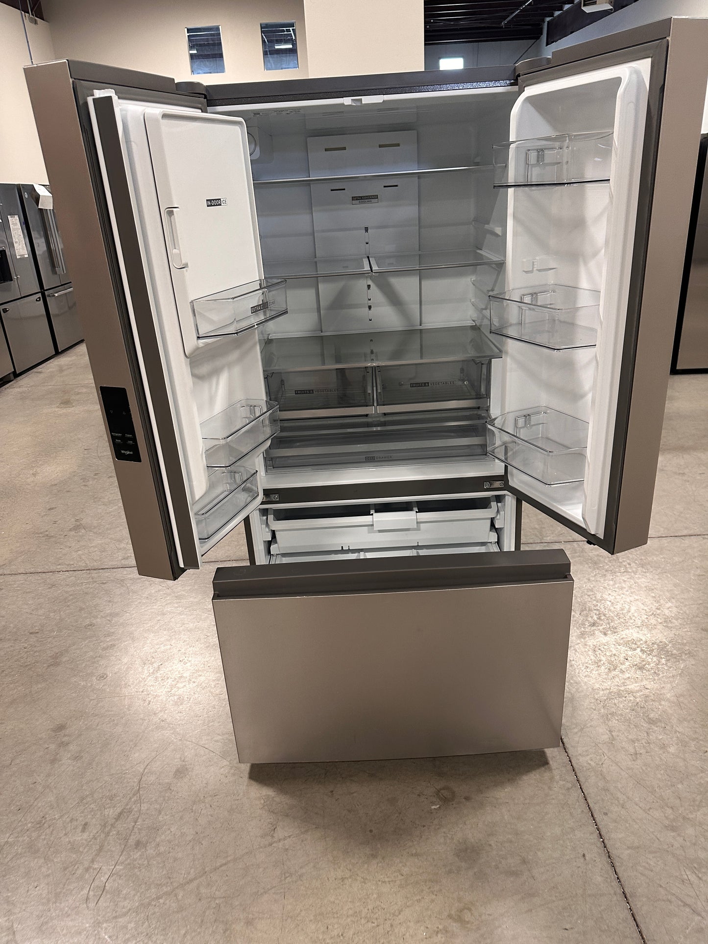GORGEOUS SLIGHTLY USED WHIRLPOOL FRENCH DOOR REFRIGERATOR MODEL: WRFF3536SZ REF13946