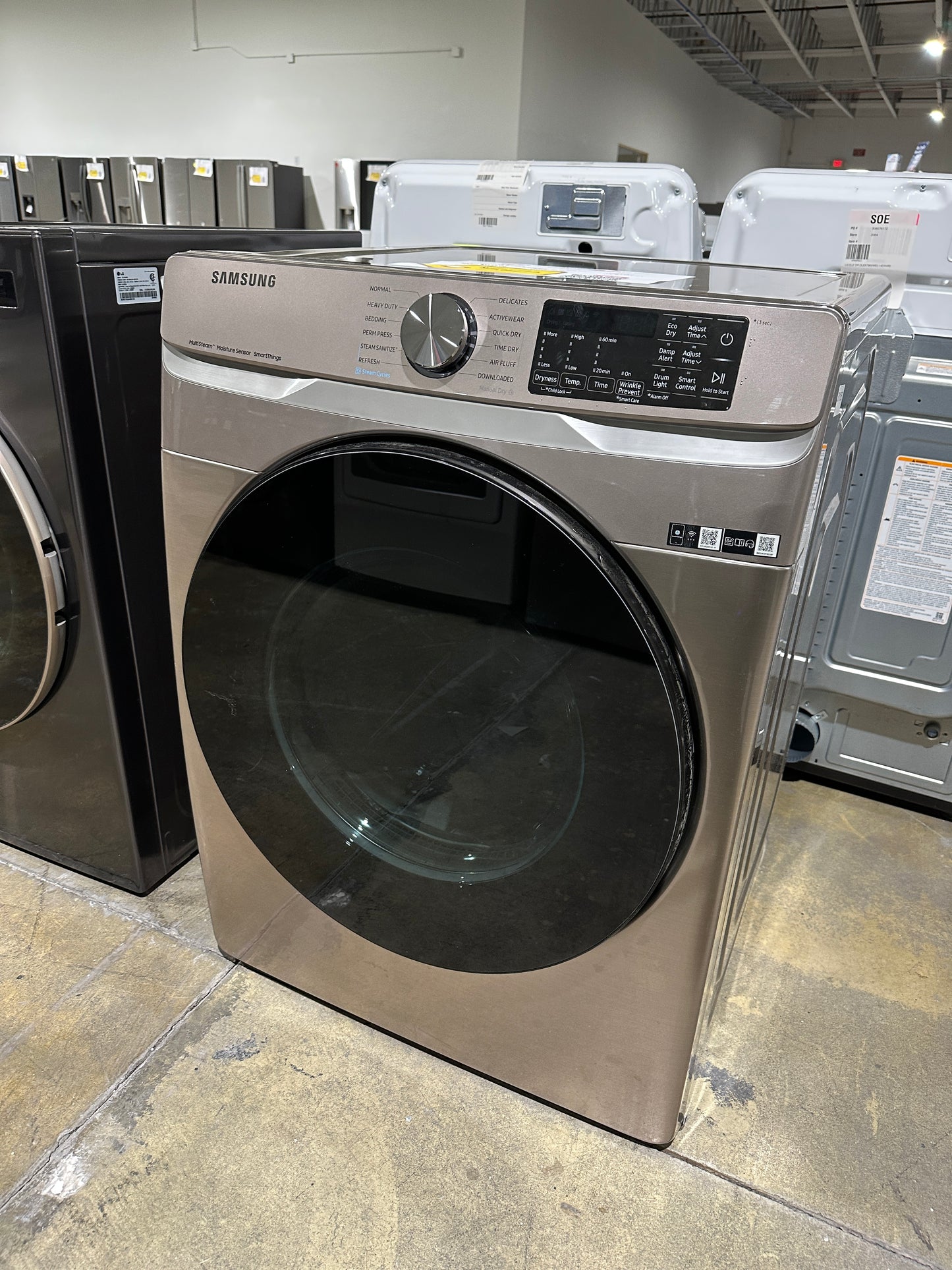 GREAT STACKABLE SAMSUNG ELECTRIC DRYER MODEL: DVE45B6300C DRY11958S