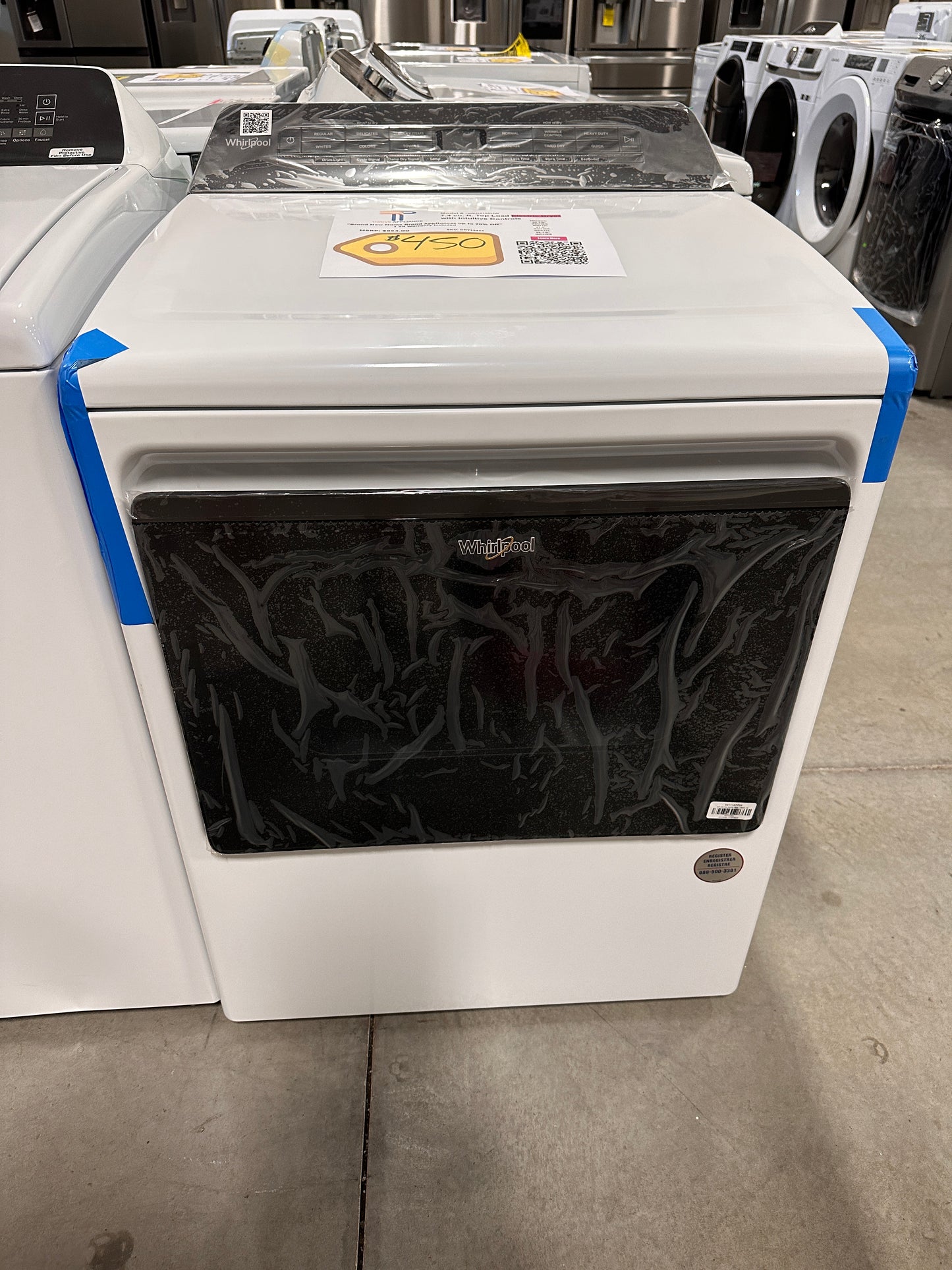 GREAT NEW WHIRLPOOL DRYER with SENSOR DRYING Model:WED5100HW DRY12423
