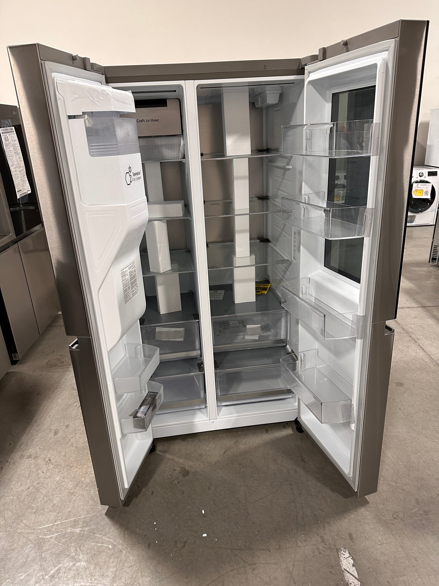 CRAFT ICE MAKING LG SIDE BY SIDE SMART REFRIGERATOR MODEL: LRSOS2706S REF13011