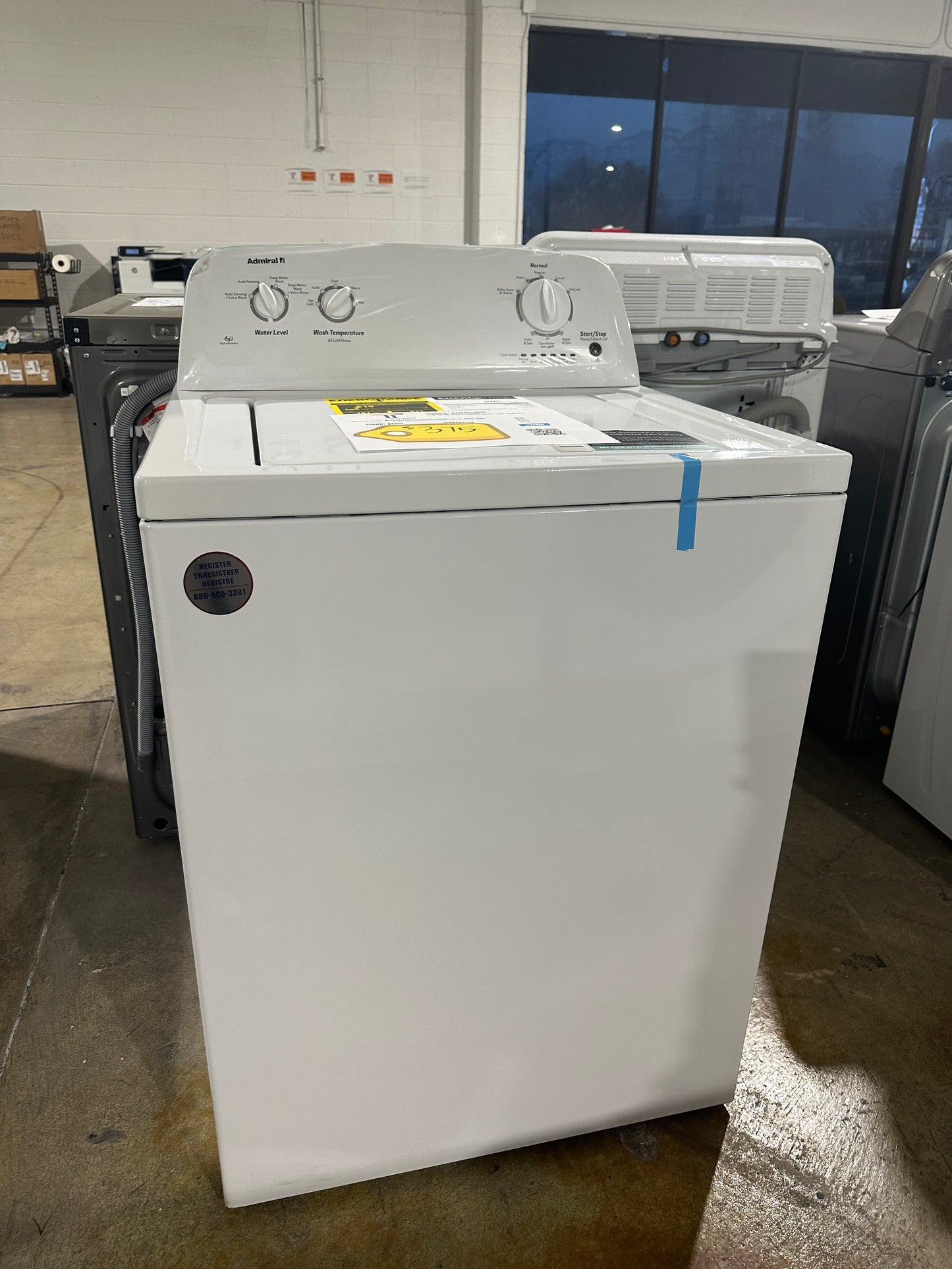 BRAND NEW ADMIRAL TOP LOAD WASHING MACHINE MODEL: ATW4516MW WAS12078S