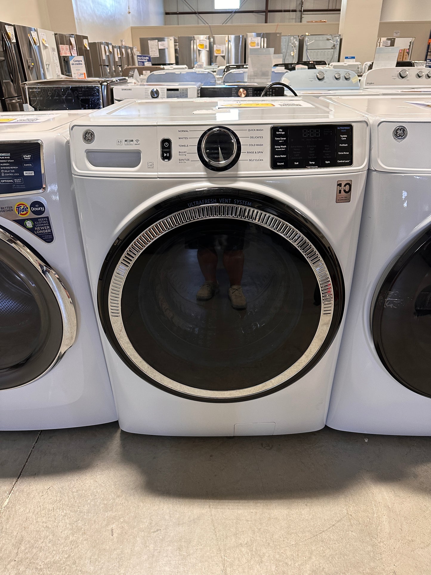 GREAT NEW GE STACKABLE FRONT LOAD WASHER MODEL: GFW550SSNWW WAS12904