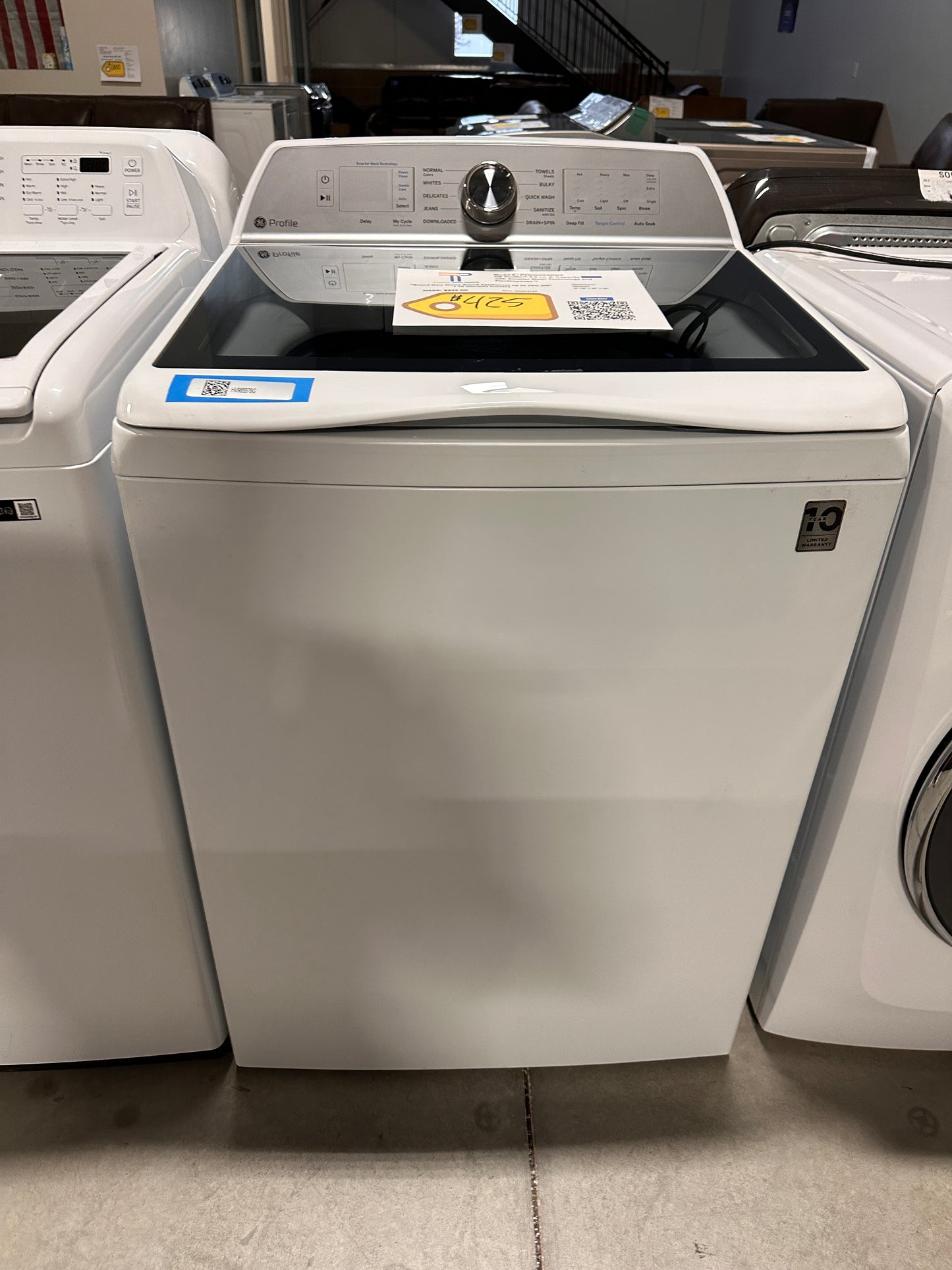 NEW GE PROFILE SMART TOP LOAD WASHER MODEL: PTW600BSRWS WAS13123