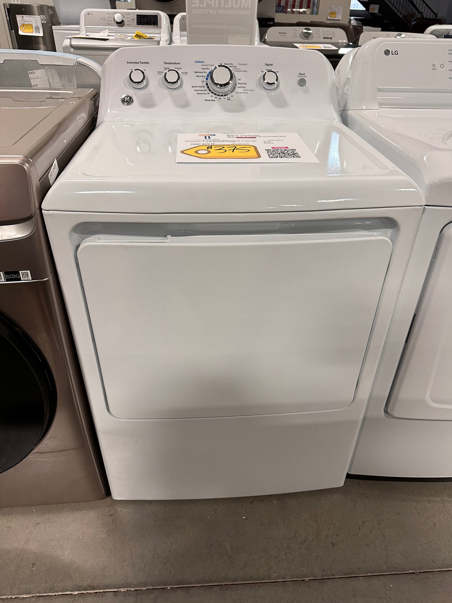NEW GE - 7.2 Cu. Ft. Electric Dryer - White MODEL: GTD42EASJWW DRY12452