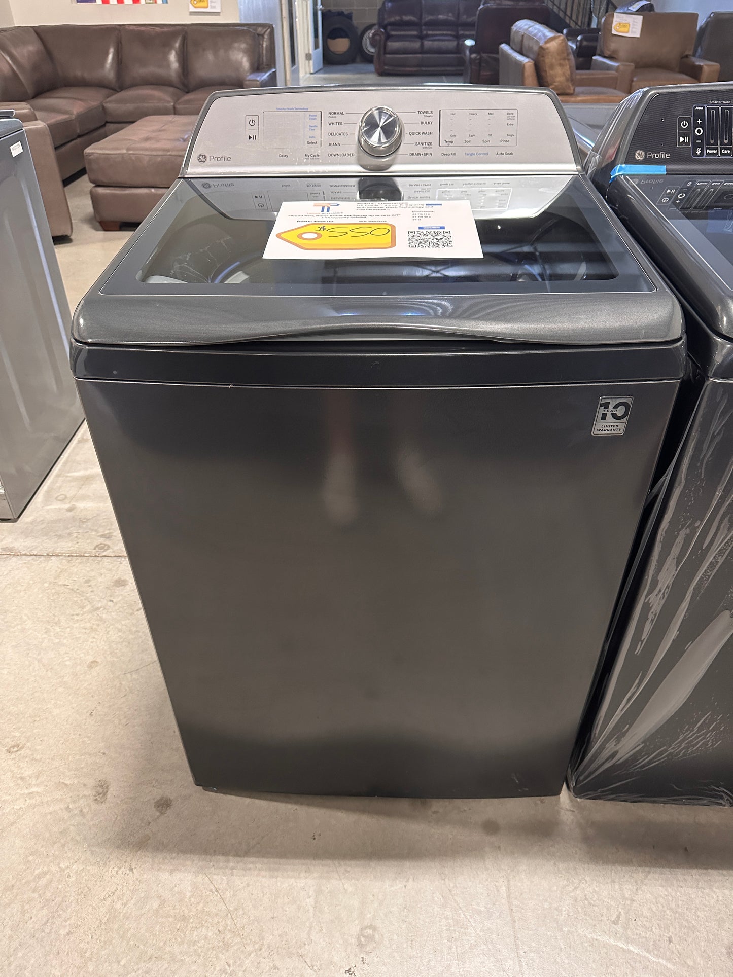TOP LOAD GE PROFILE WASHER MODEL: PTW605BPRDG WAS13135