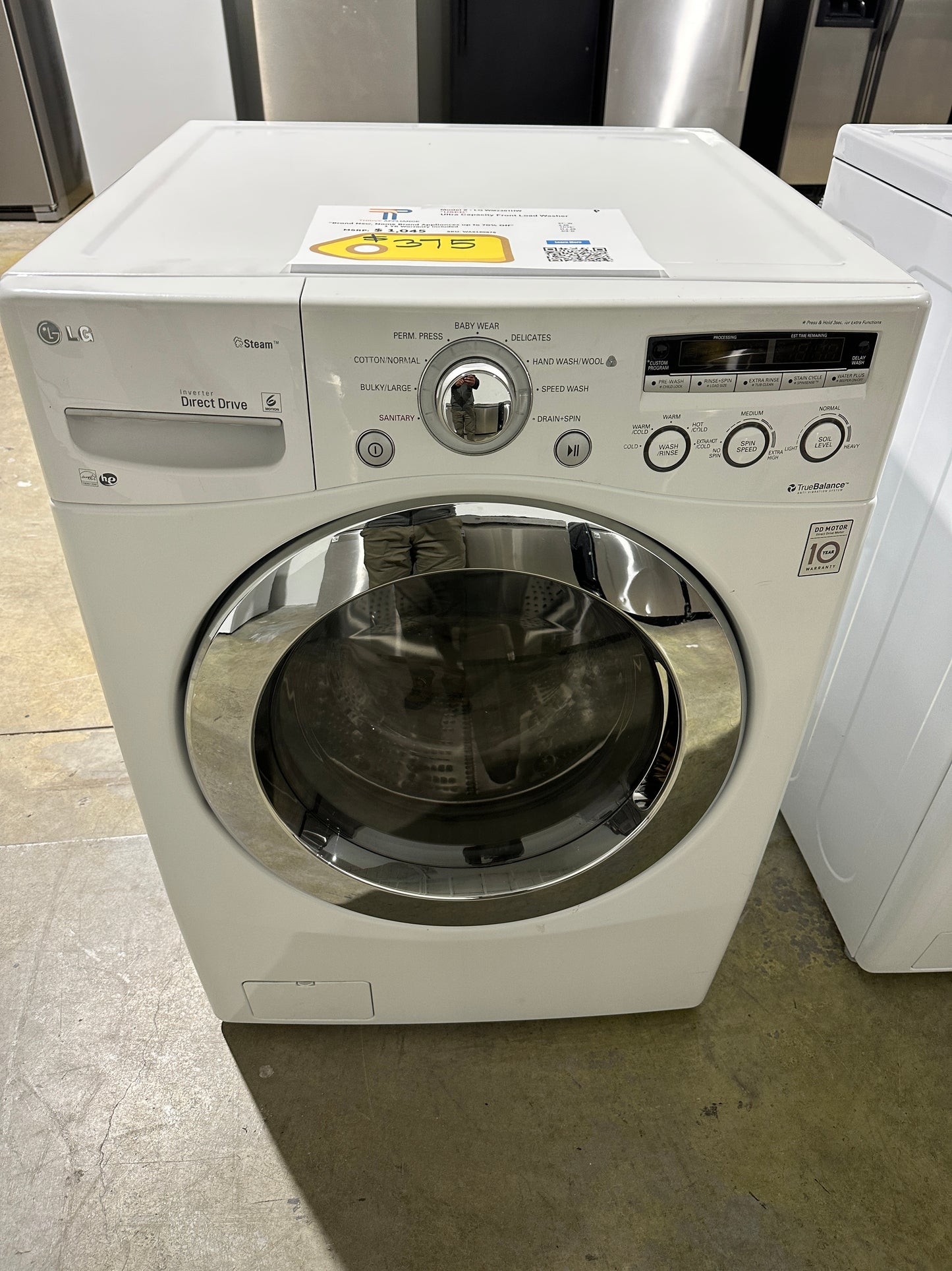 GREAT LARGE CAPACITY FRONT LOAD WASHER - USED - MODEL: WM2301HW WAS12087S