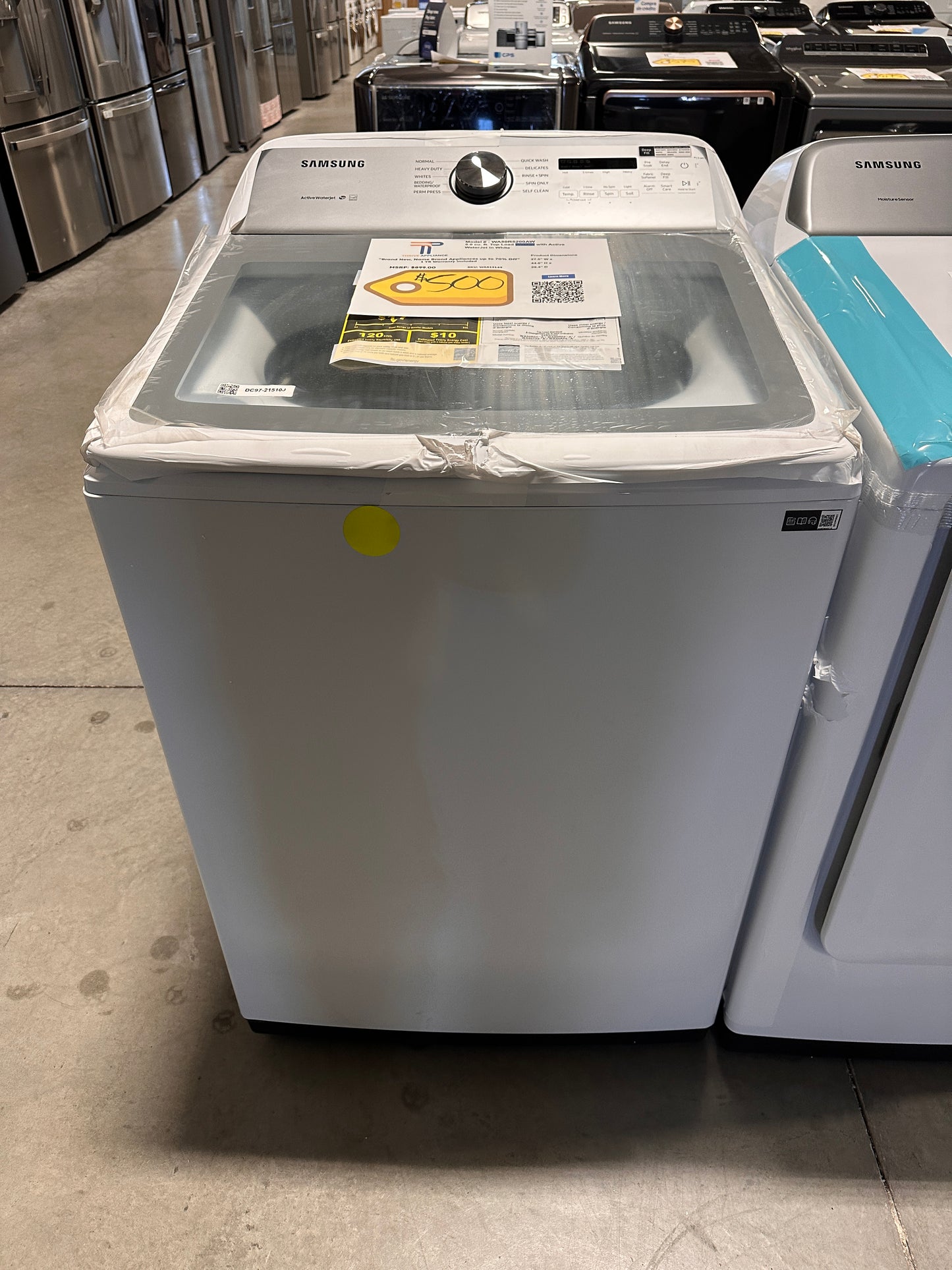 GORGEOUS NEW SAMSUNG TOP LOAD WASHER MODEL: WA50R5200AW/US WAS13149