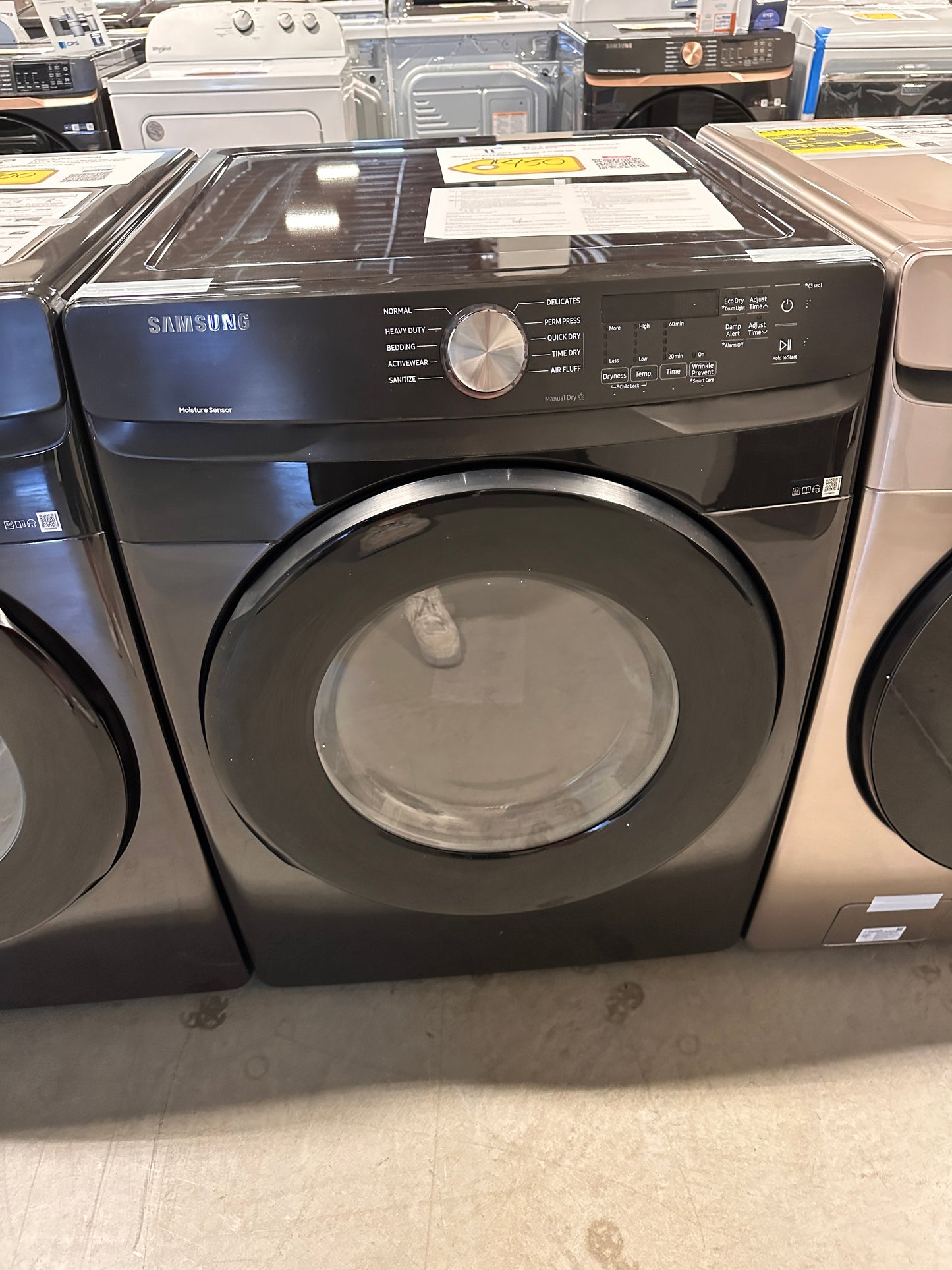 GREAT NEW SAMSUNG STACKABLE ELECTRIC DRYER MODEL: DVE45T6000V/A3 DRY12468