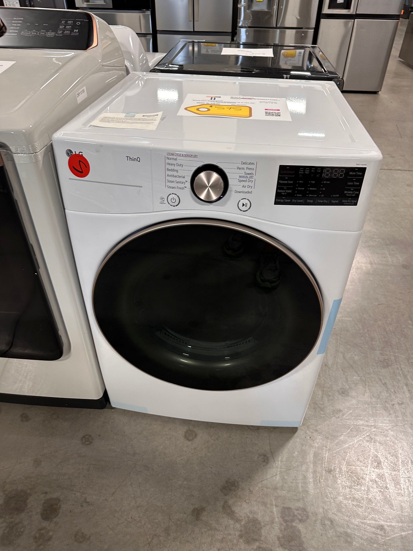 LG 7.4 Cu. Ft. Large Capacity Front Load Electric Dryer MODEL: DLEX4000W DRY13177