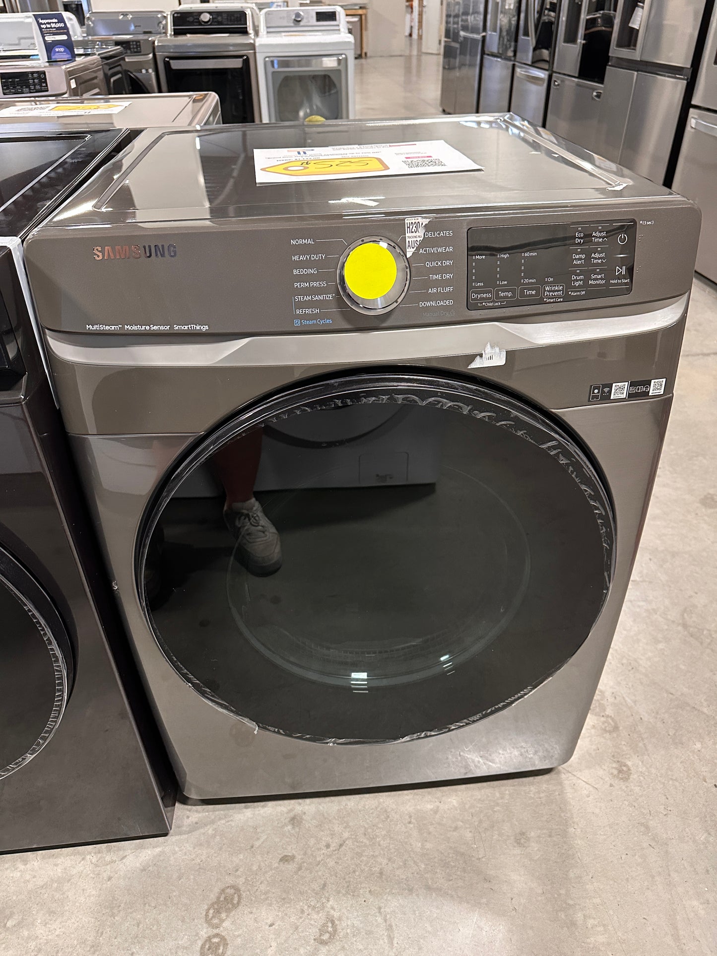 Smart Electric Dryer with Steam Sanitize+ - Platinum MODEL: DVE45B6300P/A3 DRY12471