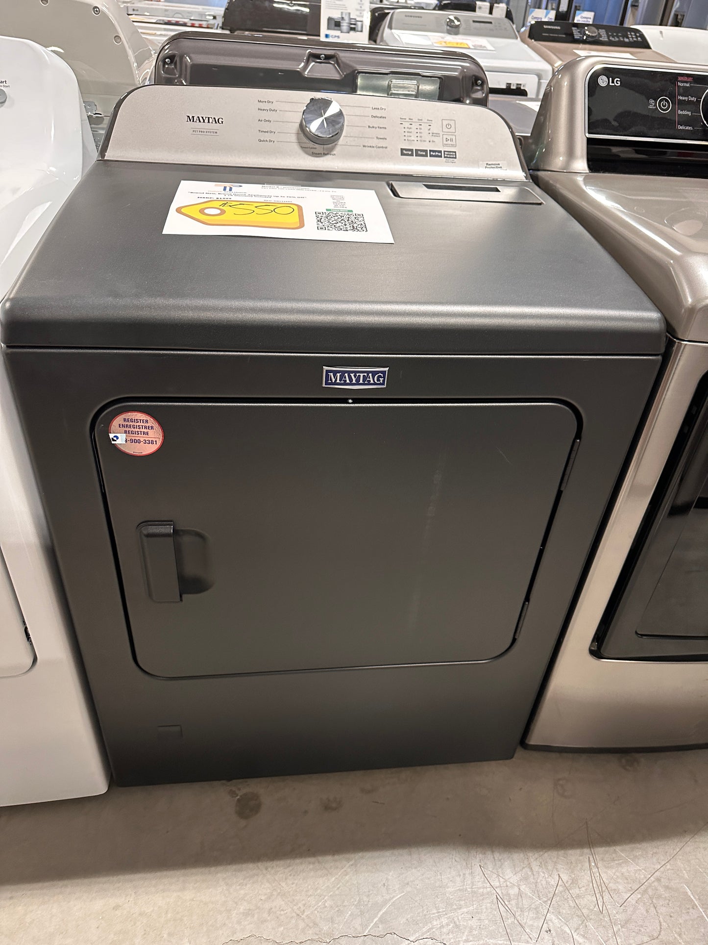 GREATLY DISCOUNTED GREAT NEW MAYTAG GAS DRYER MODEL: MGD6500MBK DRY12485