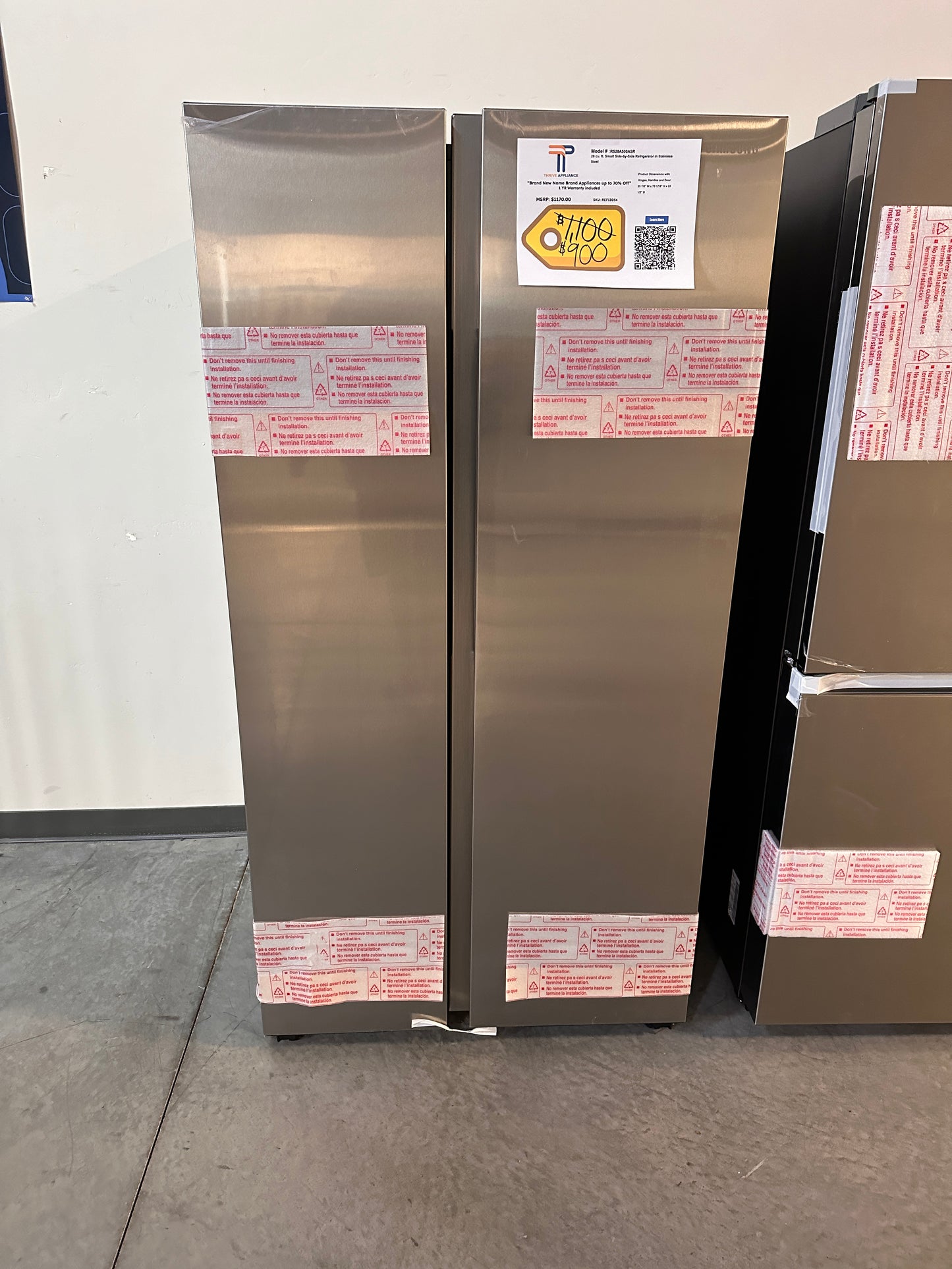 DISCOUNTED BRAND NEW LARGE CAPACITY SAMSUNG REFRIGERATOR MODEL: RS28A500ASR/AA REF13054
