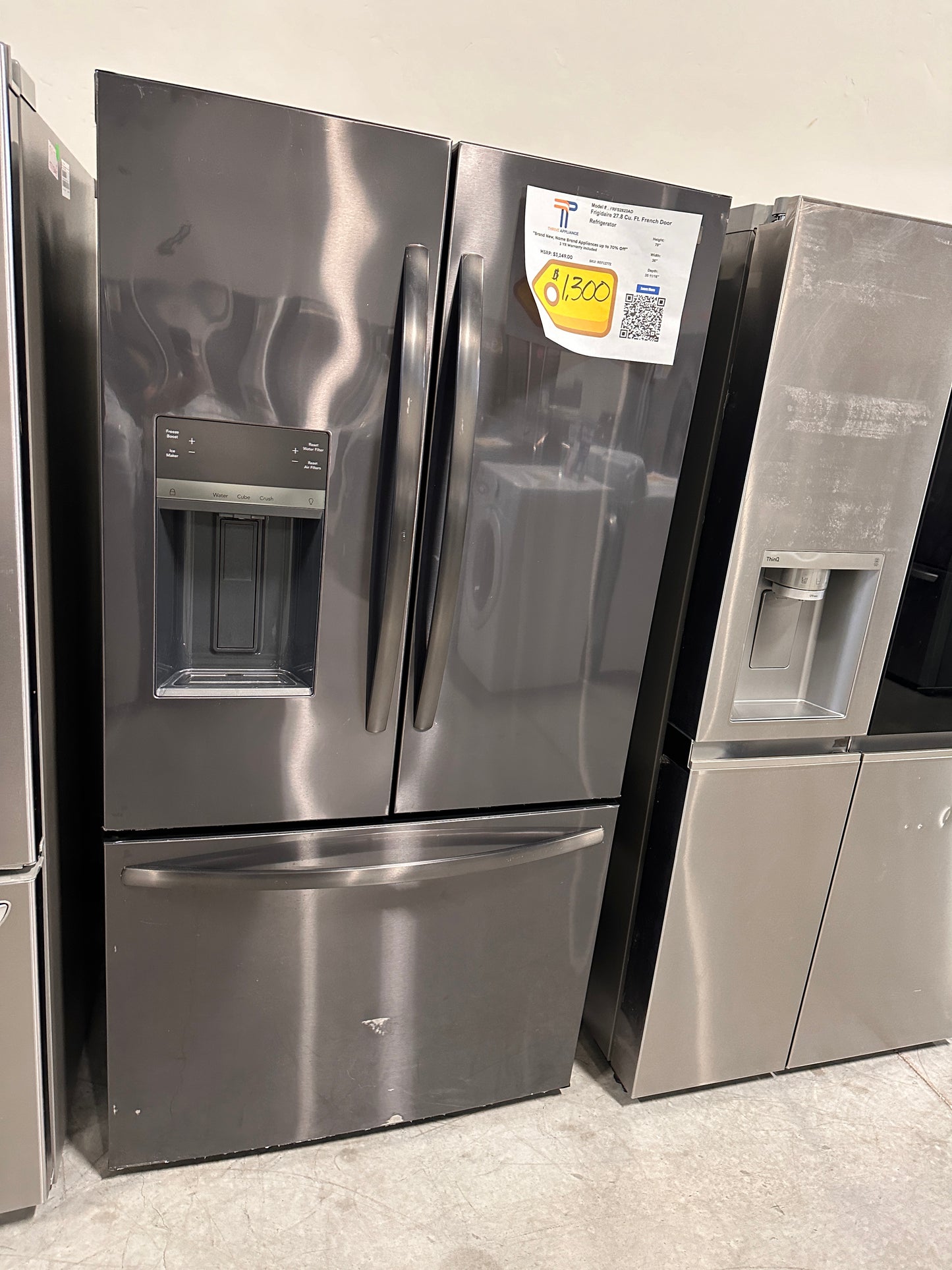 Frigidaire - 27.8 Cu. Ft. French Door Refrigerator - Model:FRFS2823AD REF12772