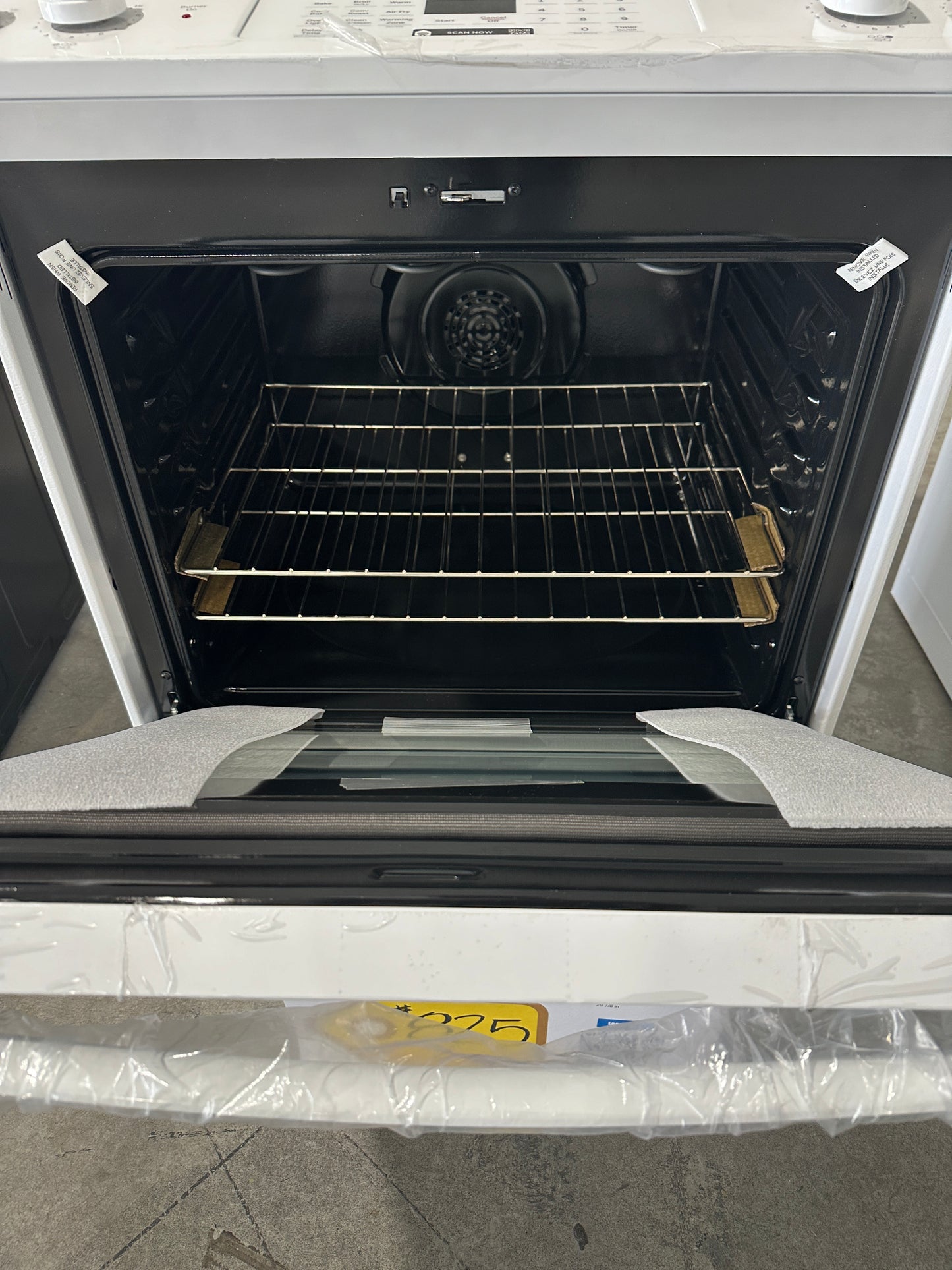 GREAT NEW GE WHITE ELECTRIC RANGE MODEL: JS760DP8WW RAG11582S