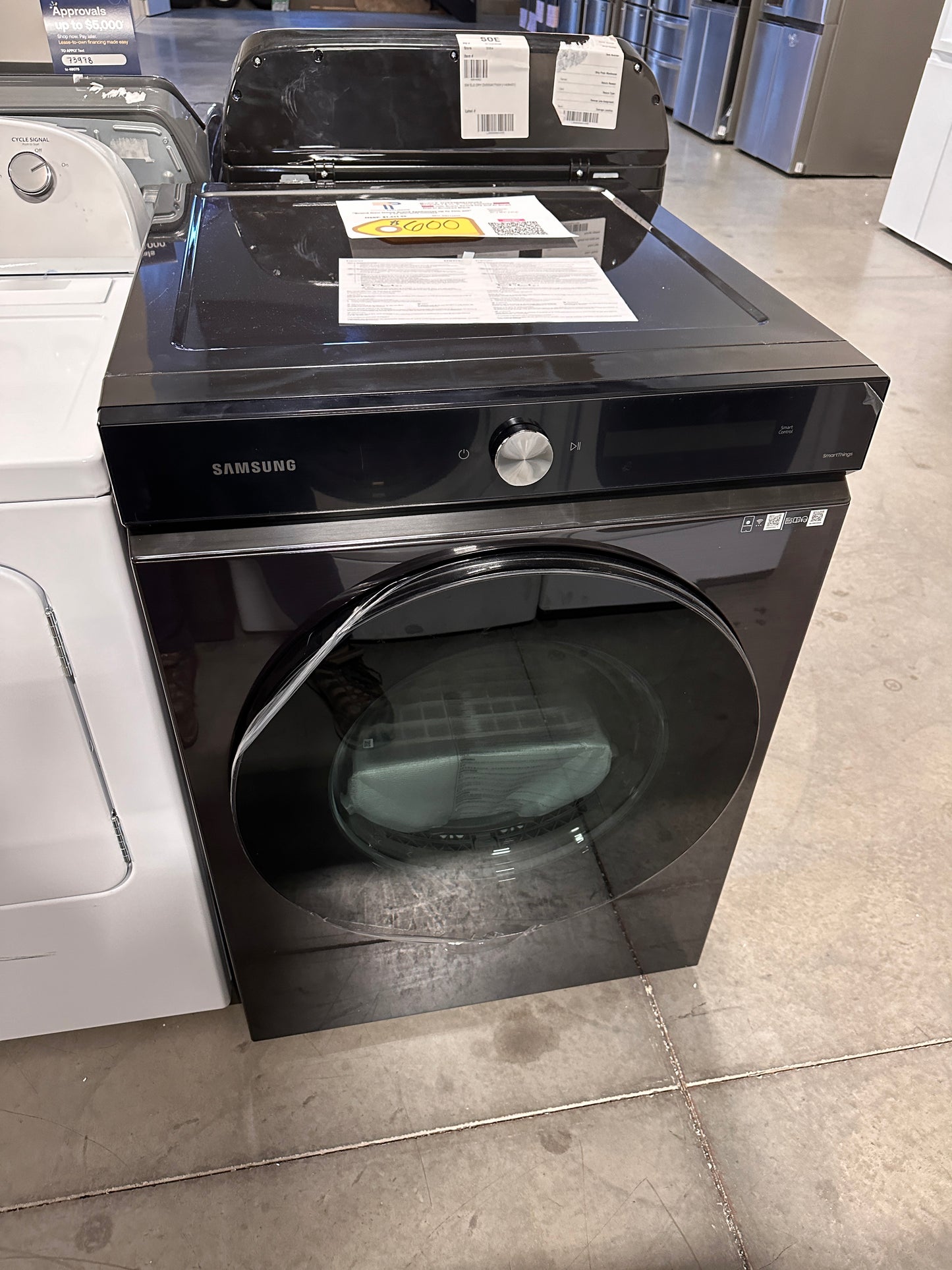 HUGE DISCOUNT SMART SAMSUNG DRYER WITH SUPER SPEED DRY MODEL: DVE53BB8700VA3 DRY12459