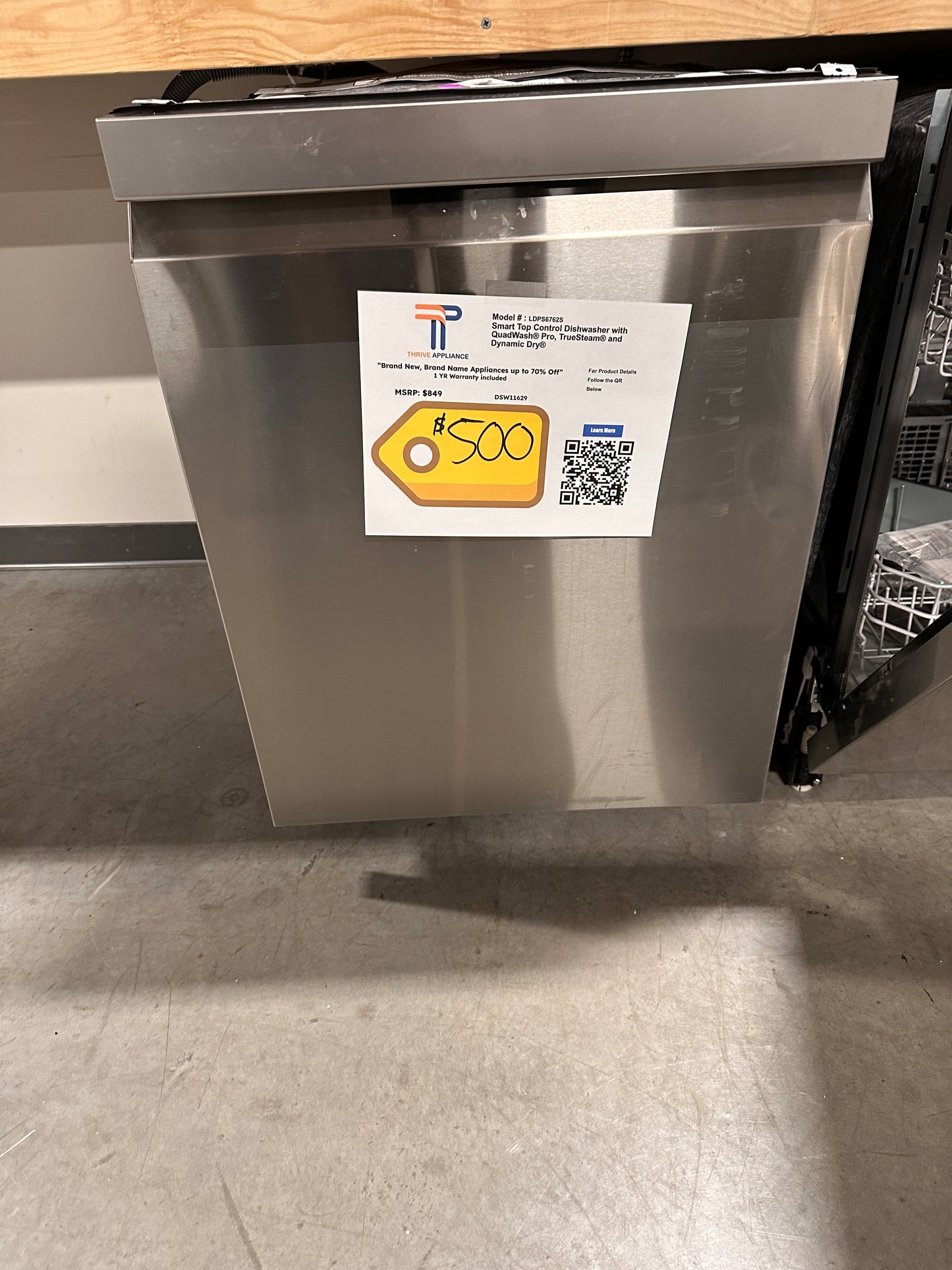 BEAUTIFUL BRAND NEW TOP CONTROL DISHWASHER MODEL:LDPS6762S DSW11629