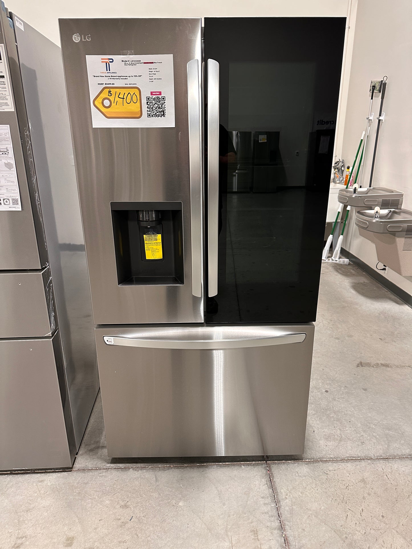 COUNTER DEPTH SMART LG REFRIGERATOR WITH INSTAVIEW MODEL:LRFOC2606S REF13090