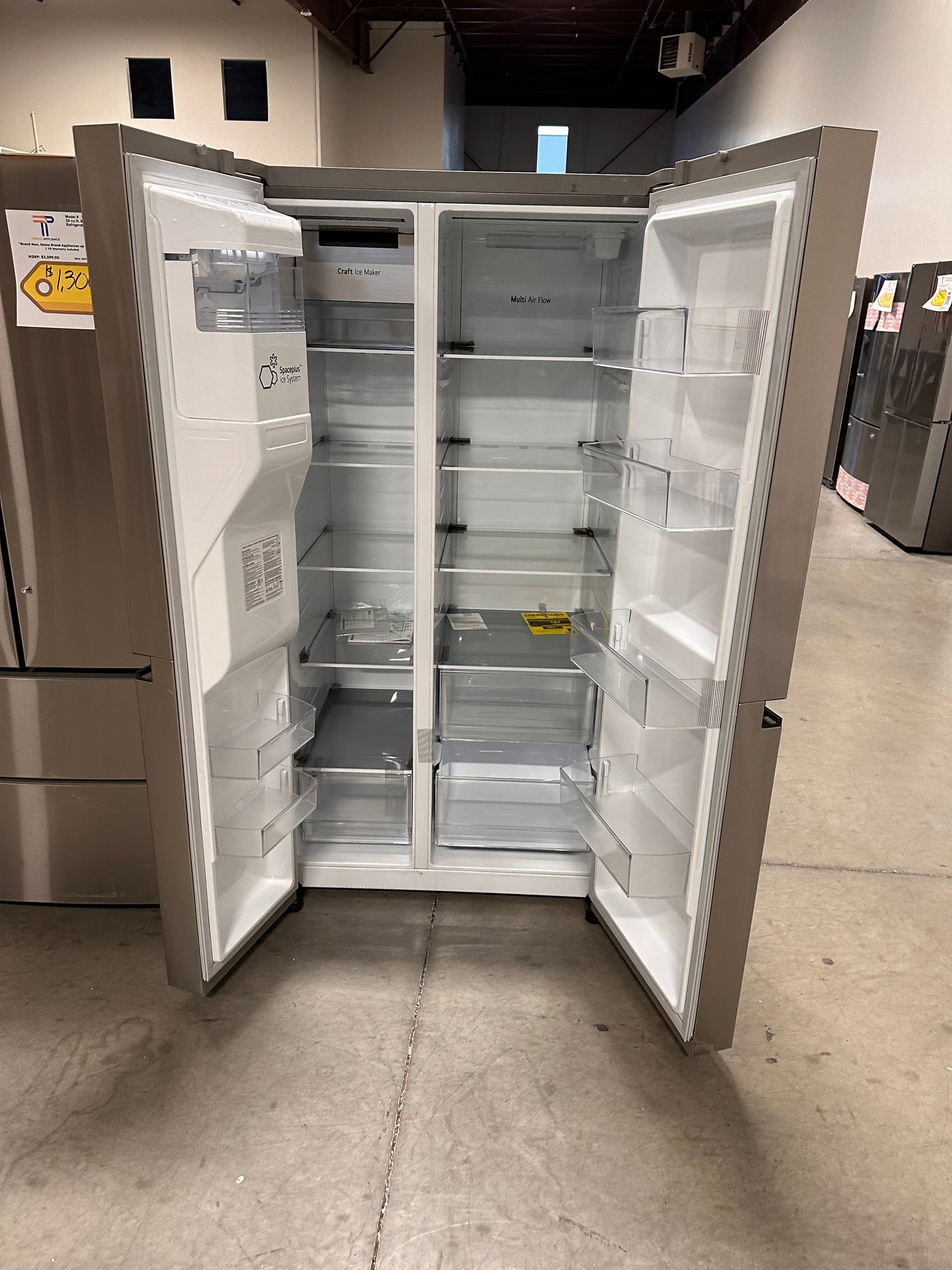 NEW SIDE-BY-SIDE REFRIGERATOR with SPACEPLUS ICE MODEL:LHSXS2706S REF13093