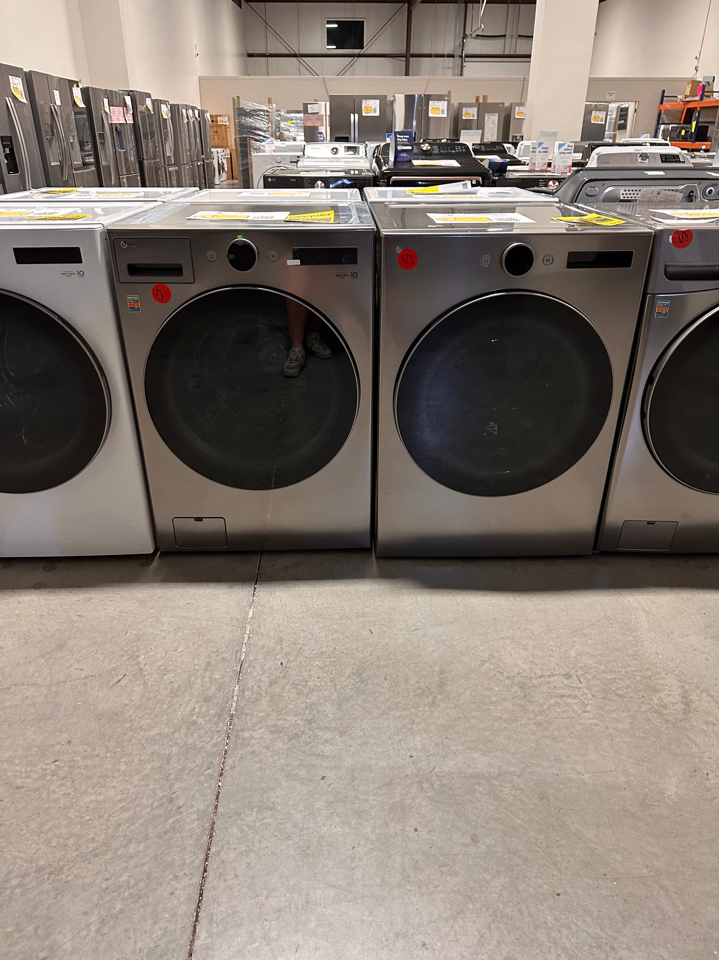 GREAT NEW STACKABLE SMART WASHER ELECTRIC DRYER LAUNDRY SET - WAS13181 DRY12504