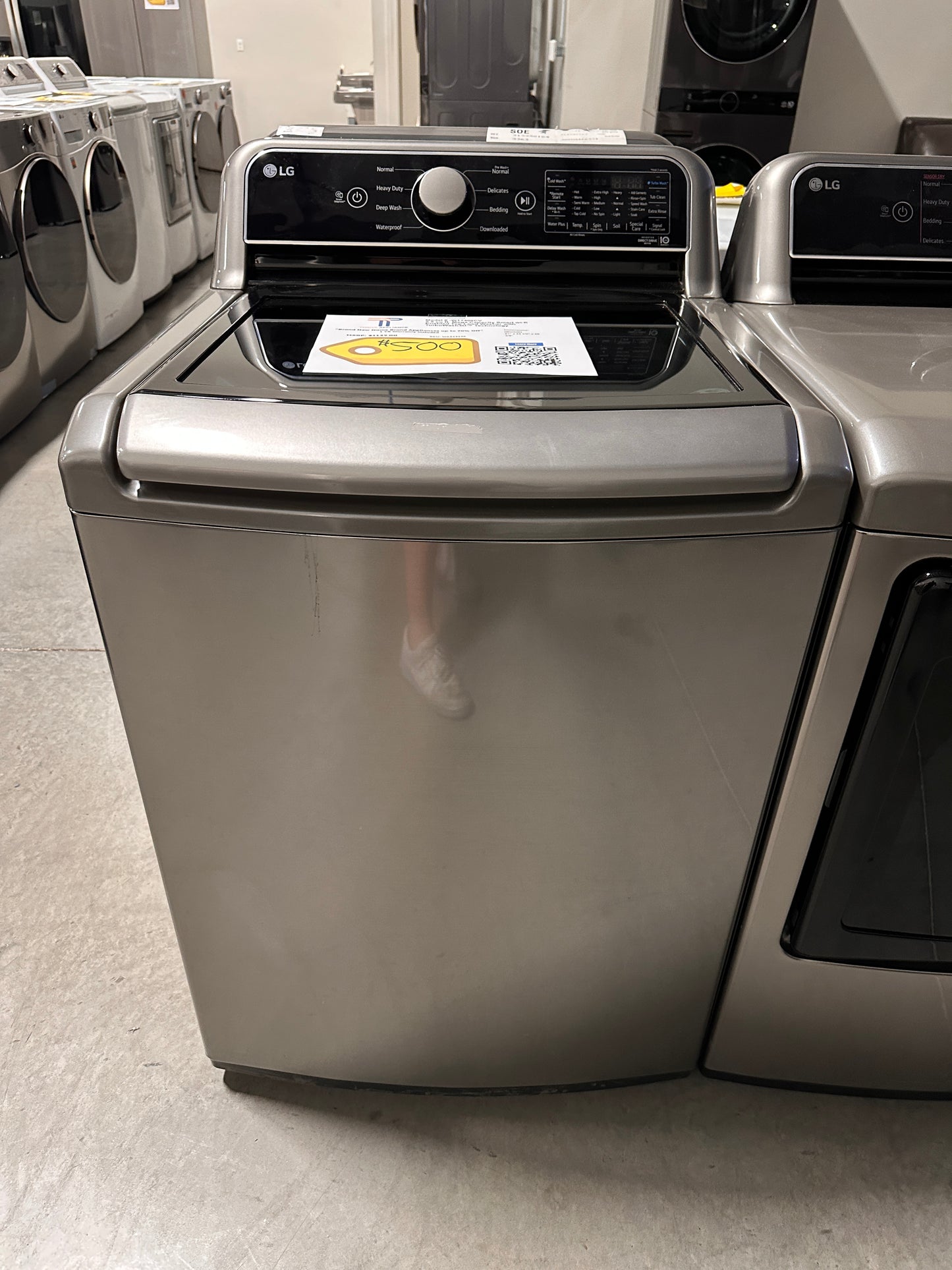 LG TOP LOAD WASHER WITH TURBOWASH3D MODEL: WT7400CV WAS13196
