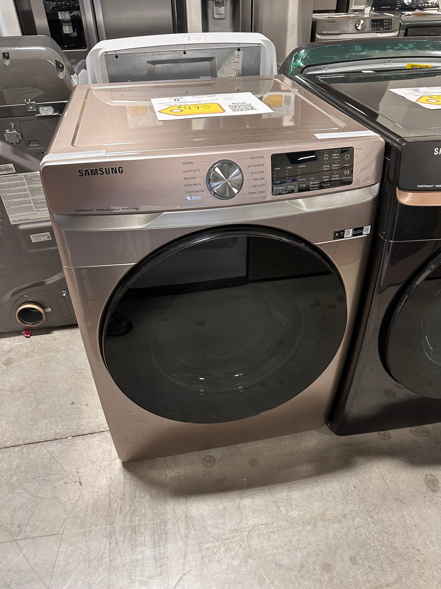 NEW GAS DRYER with STEAM SANITIZE+ MODEL: DVG45B6300C DRY12495