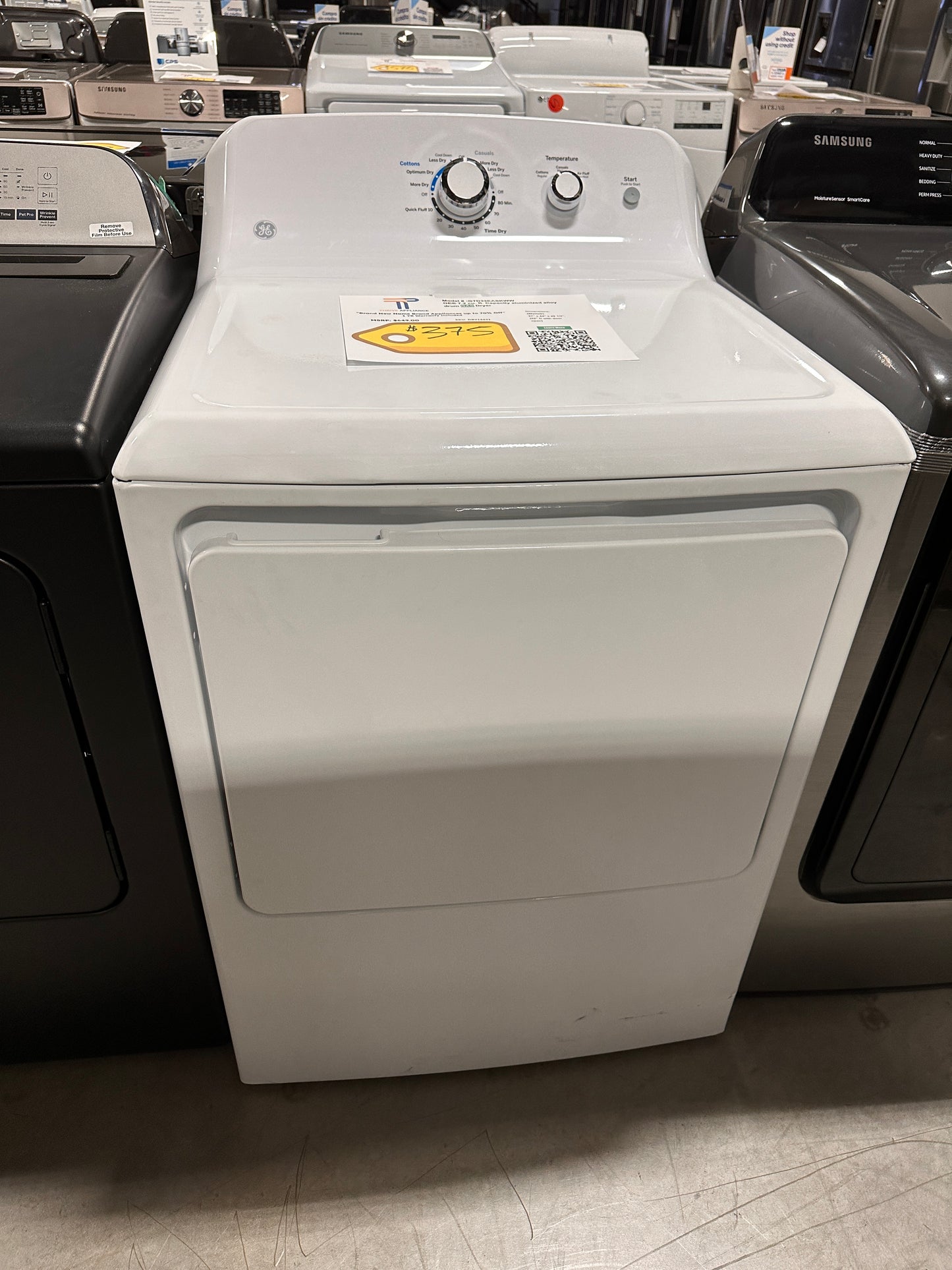 GREAT NEW GE GAS DRYER MODEL: GTD33GASKWW DRY12491