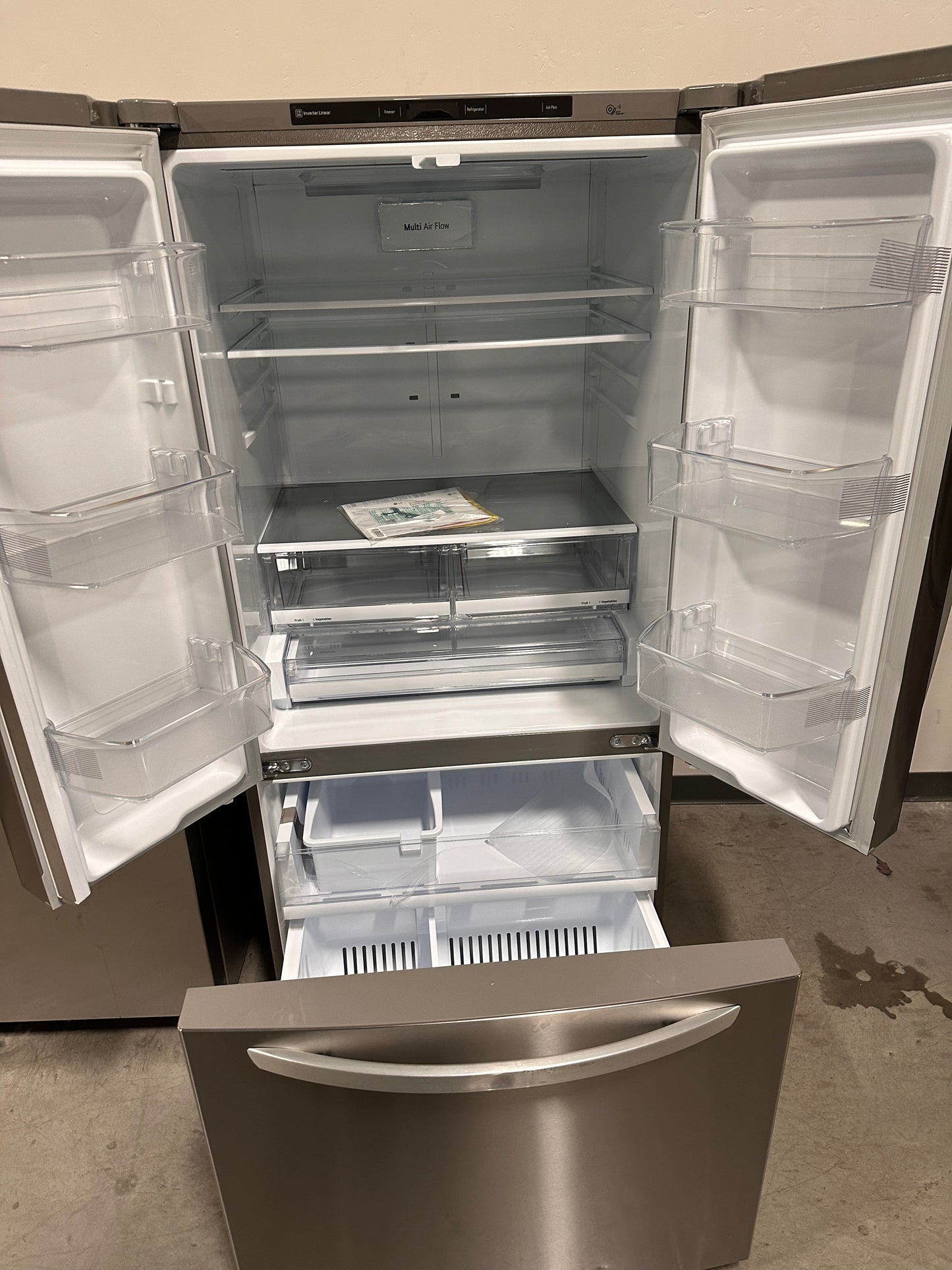 LG - 25.1 Cu. Ft. French Door Refrigerator with Ice Maker - Stainless Steel MODEL: LRFCS25D3S REF13144