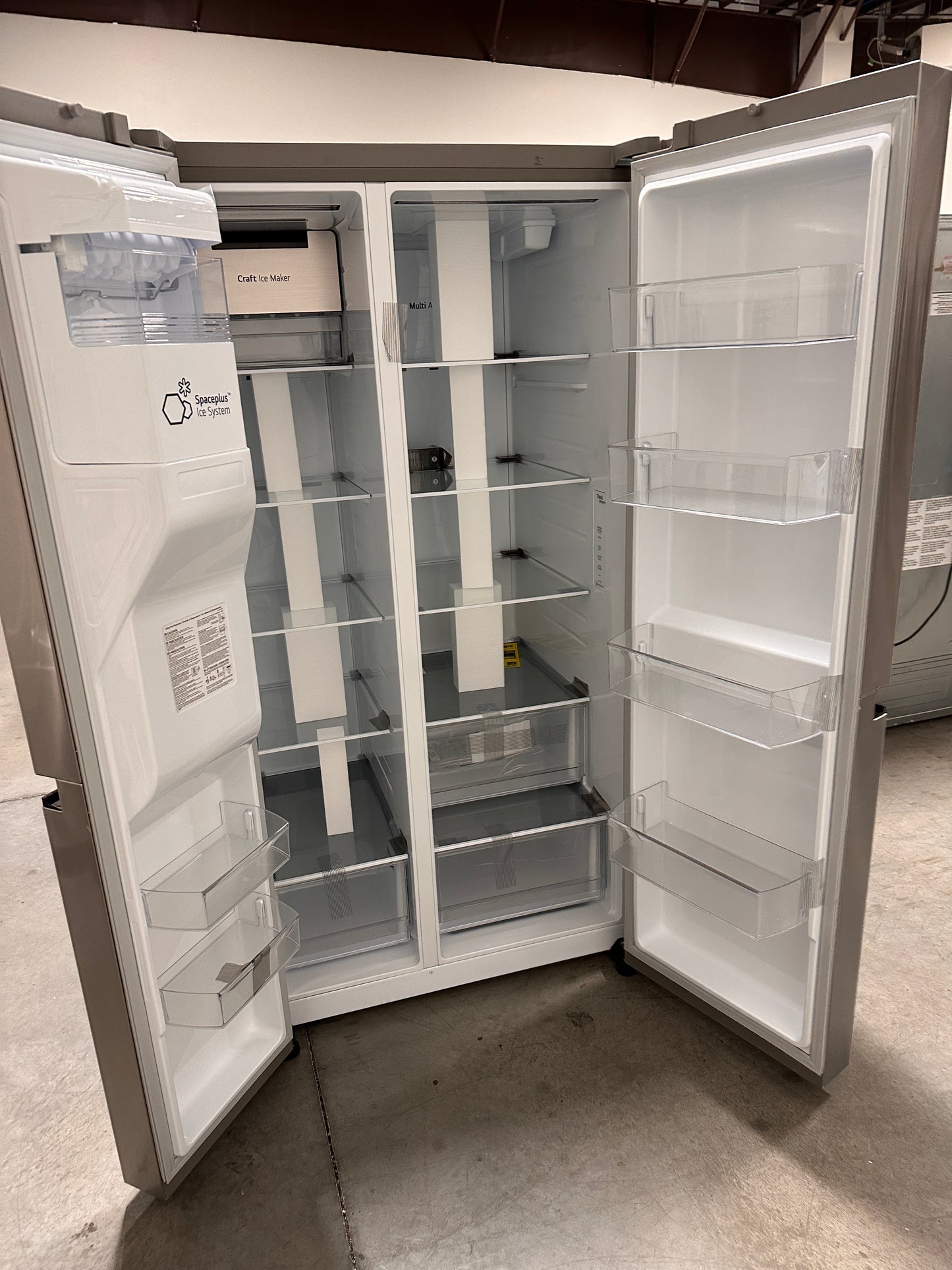 NEW 27.2 CU FT SIDE BY SIDE STAINLESS STEEL REFRIGERATOR MODEL:LHSXS2706S REF13133