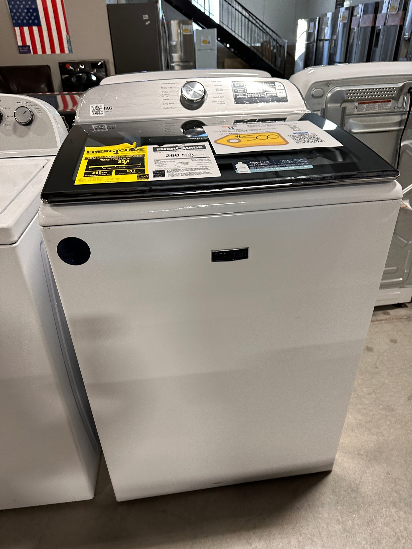 NEW SMART TOP LOAD WASHER WITH EXTRA POWER BUTTON MODEL:MVW7230HW WAS13187