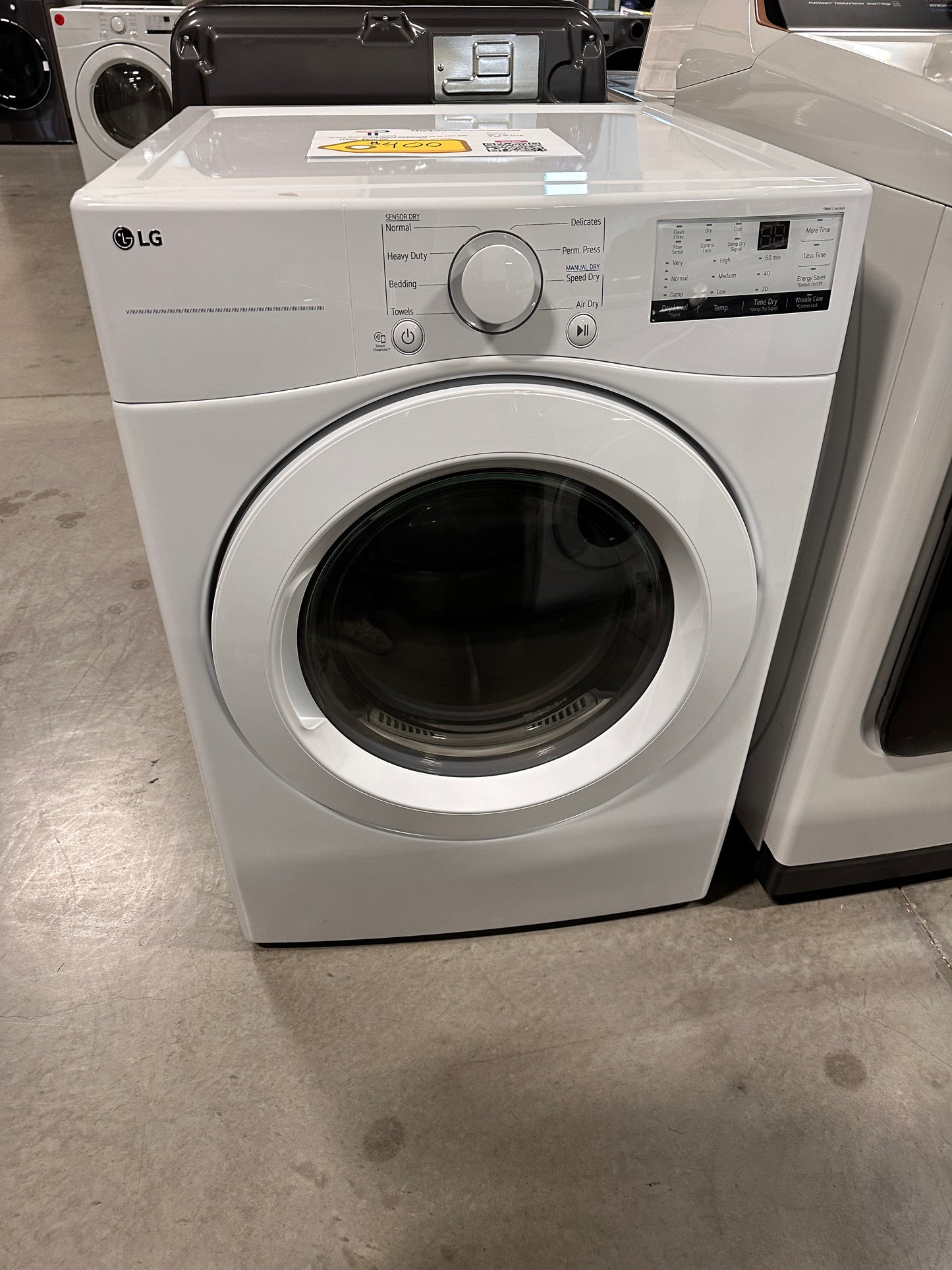 NEW LG - 7.4 Cu. Ft. Electric Dryer with Wrinkle Care - MODEL:DLE3400W DRY12488