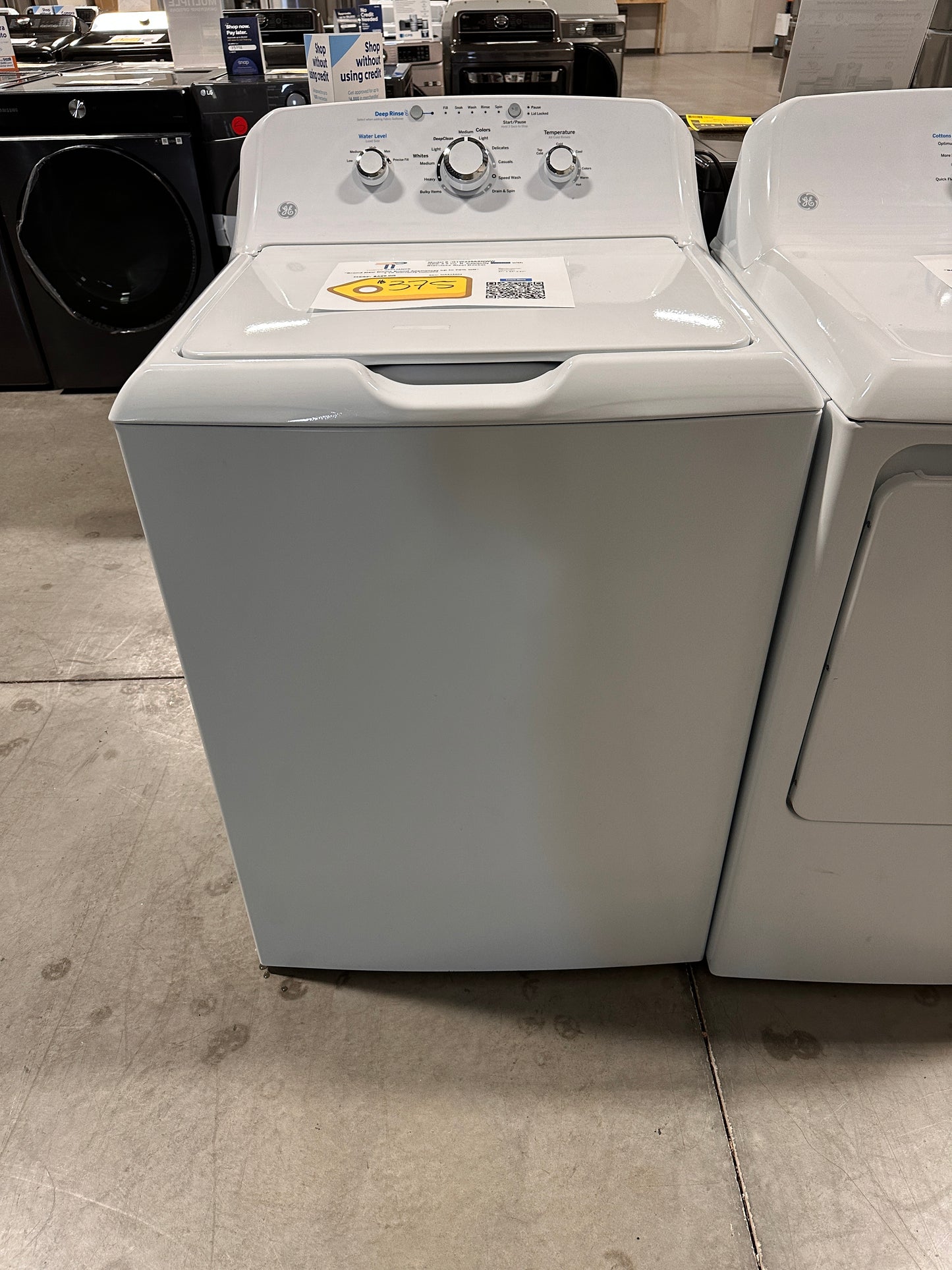 GREAT NEW GE TOP LOAD WASHER WITH PRECISE FILL MODEL:GTW335ASNWW WAS13201
