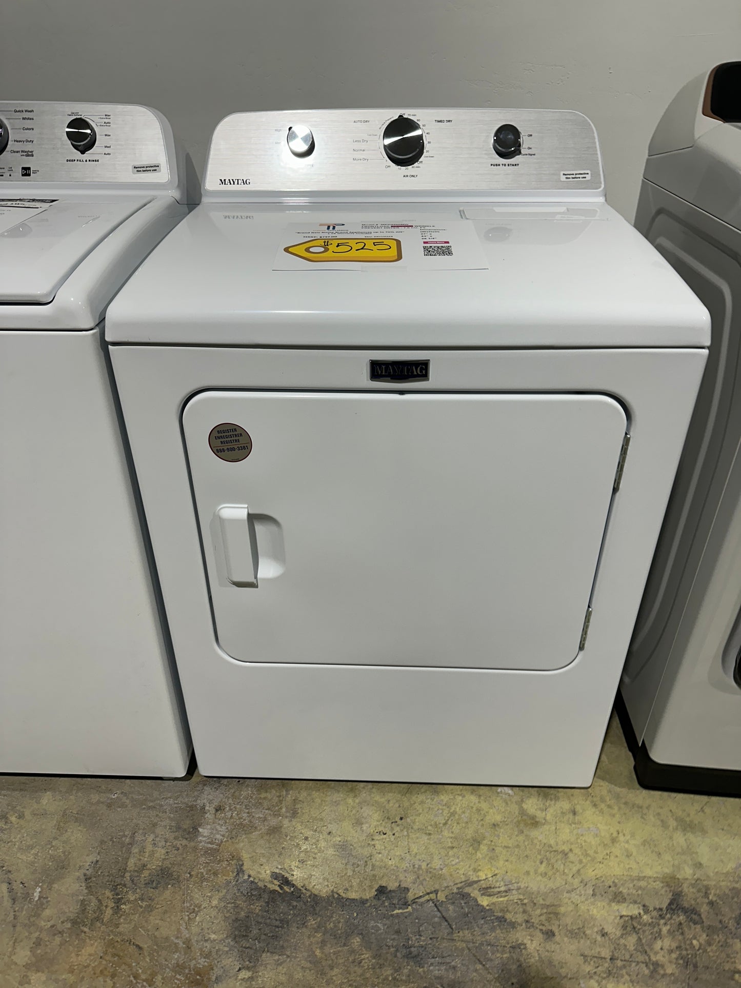 GREAT NEW MAYTAG ELECTRIC DRYER with WRINKLE PREVENT MODEL: MED4500MW DRY12161S
