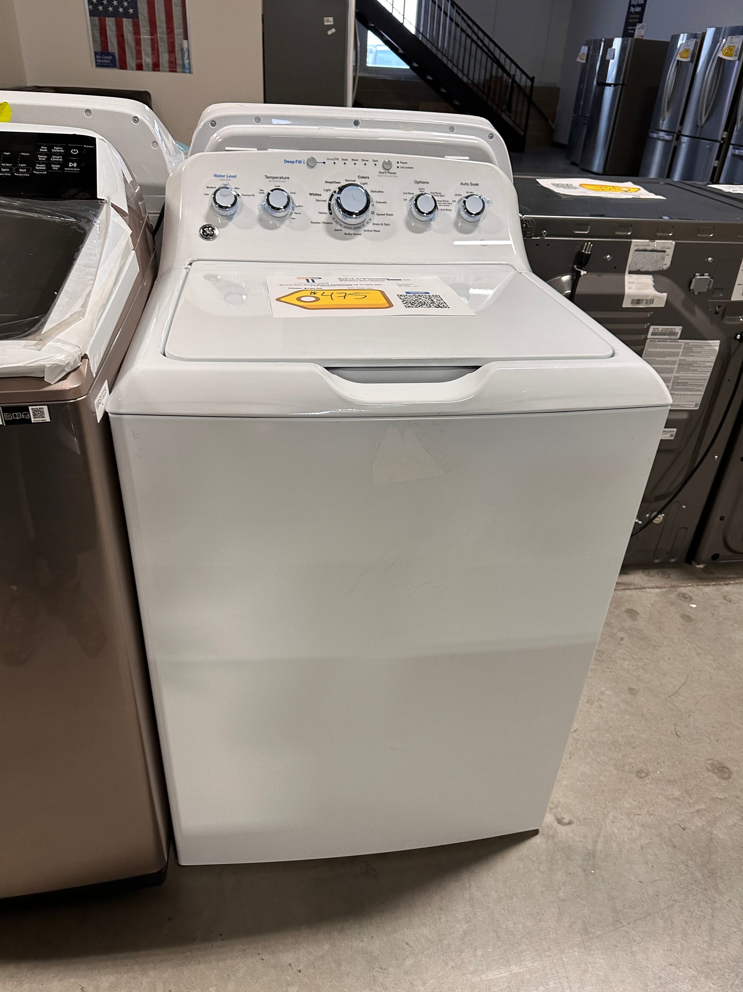 GREAT GE TOP LOAD WASHER WITH PRECISE FILL AND DEEP FILL MODEL:GTW465ASNWW WAS13240