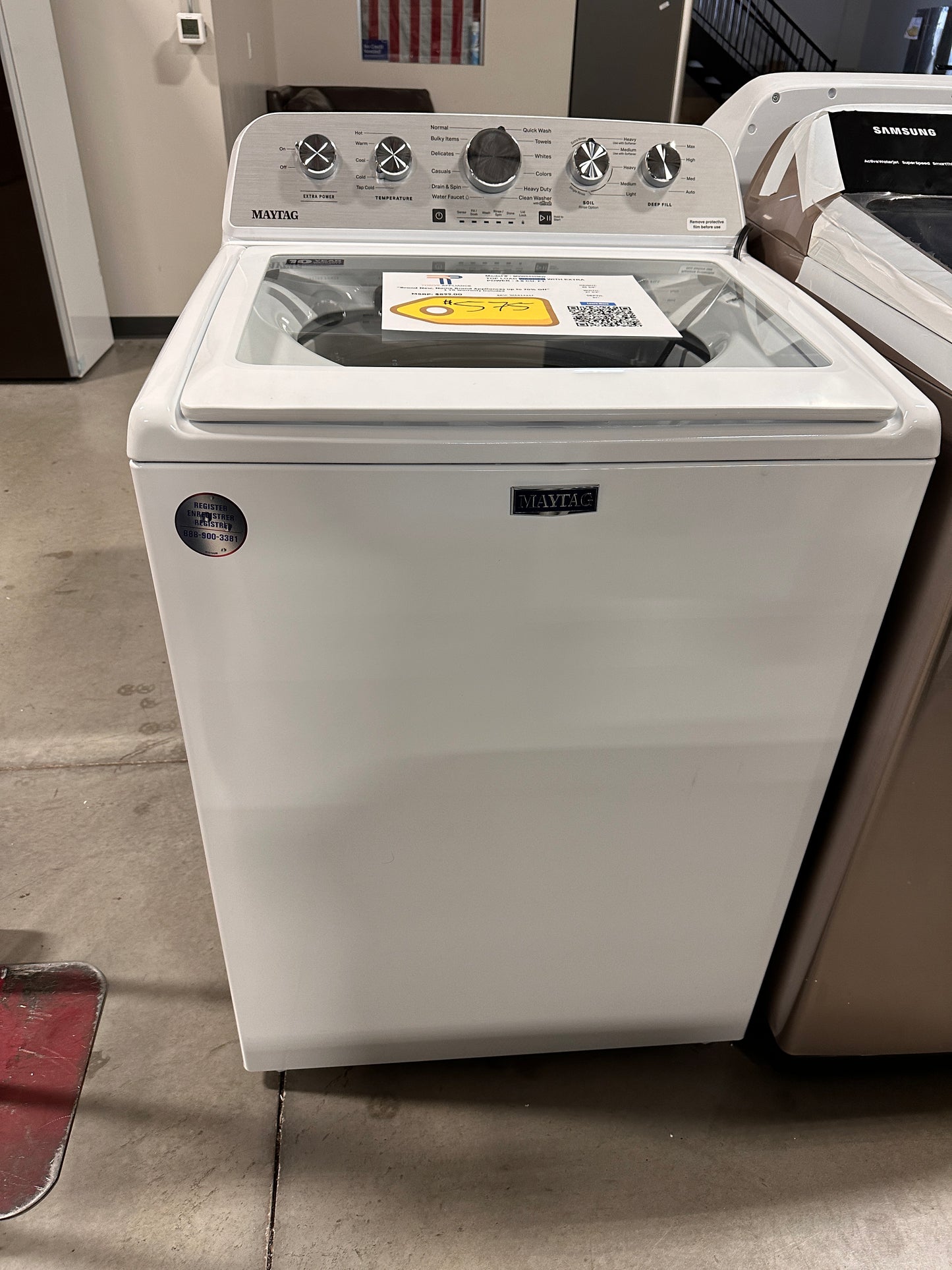 NEW HIGH EFFICIENCY TOP LOAD MAYTAG WASHER MODEL:MVW5430MW WAS13237