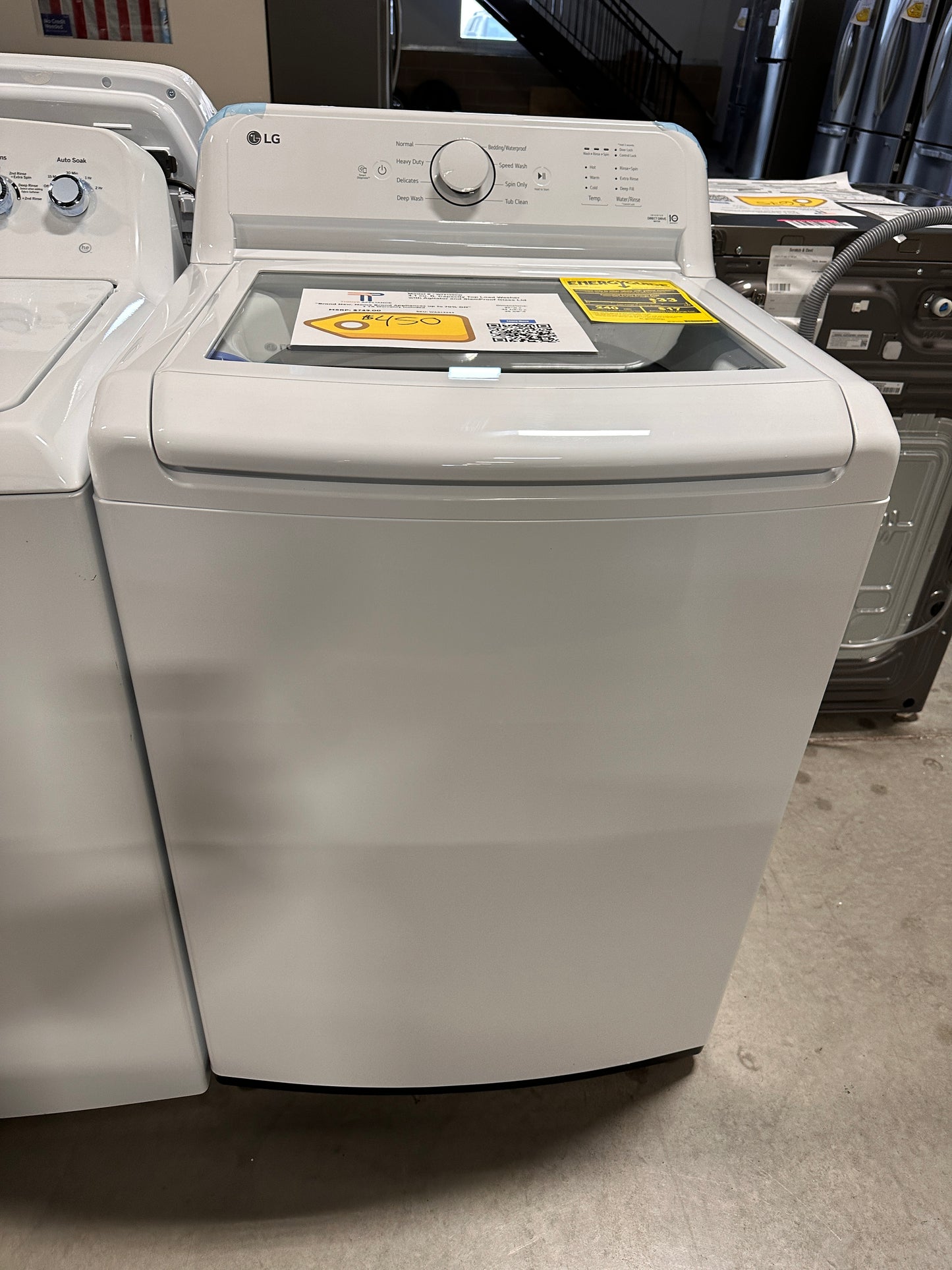 4.1 Cu. Ft. Top Load Washer with SlamProof Glass Lid - White MODEL:WT6105CW WAS13243