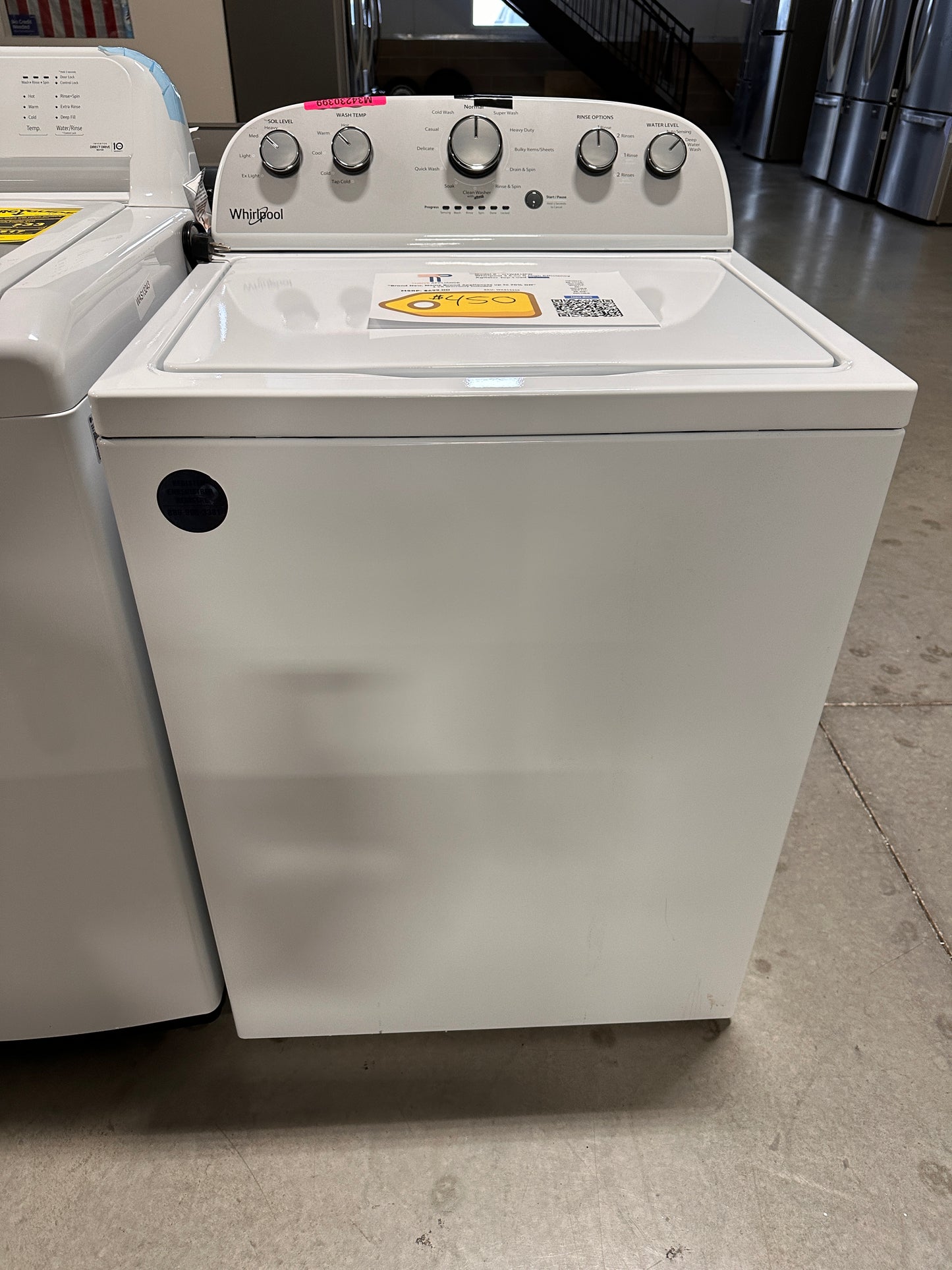BEAUTIFUL BRAND NEW WHIRLPOOL TOP LOAD WASHER MODEL:WTW4816FW WAS13238